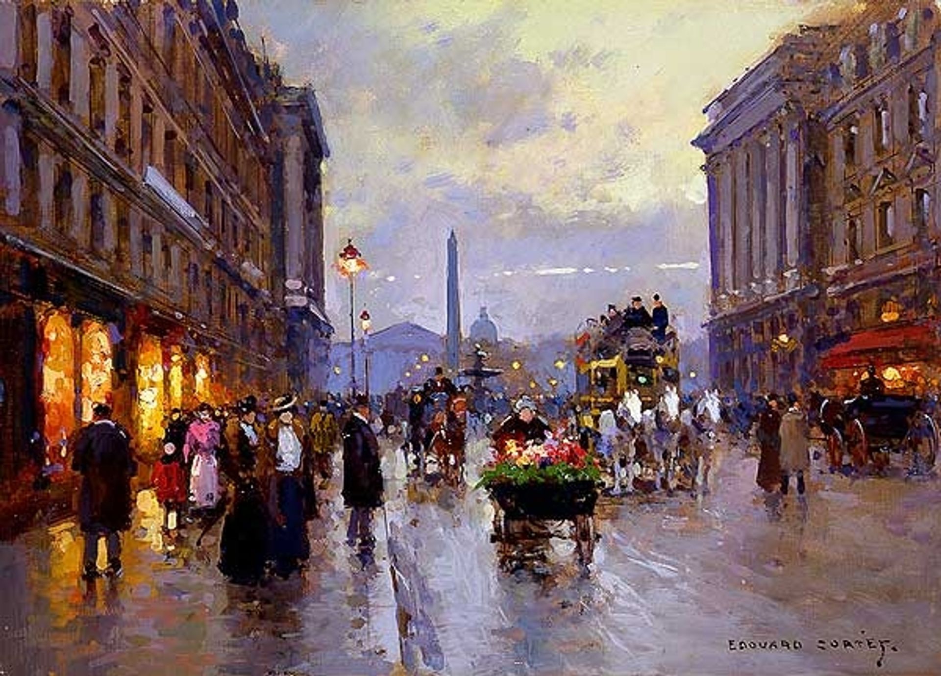 Rue Royale Concorde by Edouard Cortes