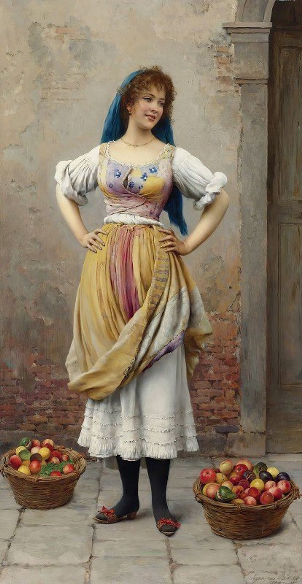 The Market Girl by Eugen von Blaas