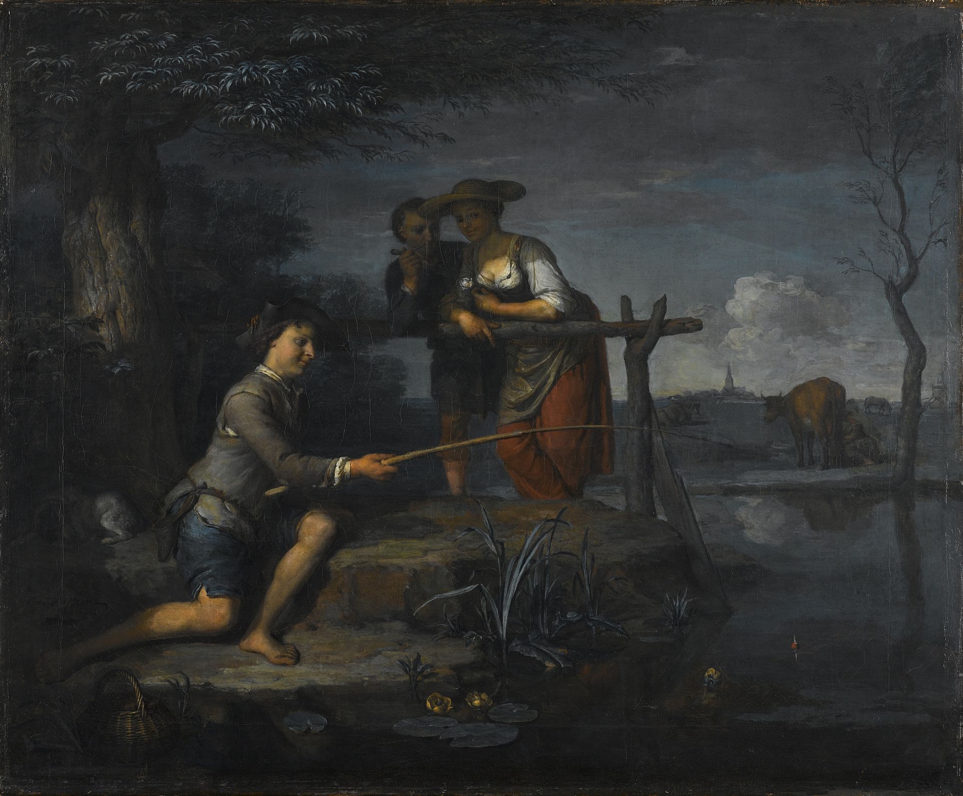 The Angler by Carel de (II) Moor