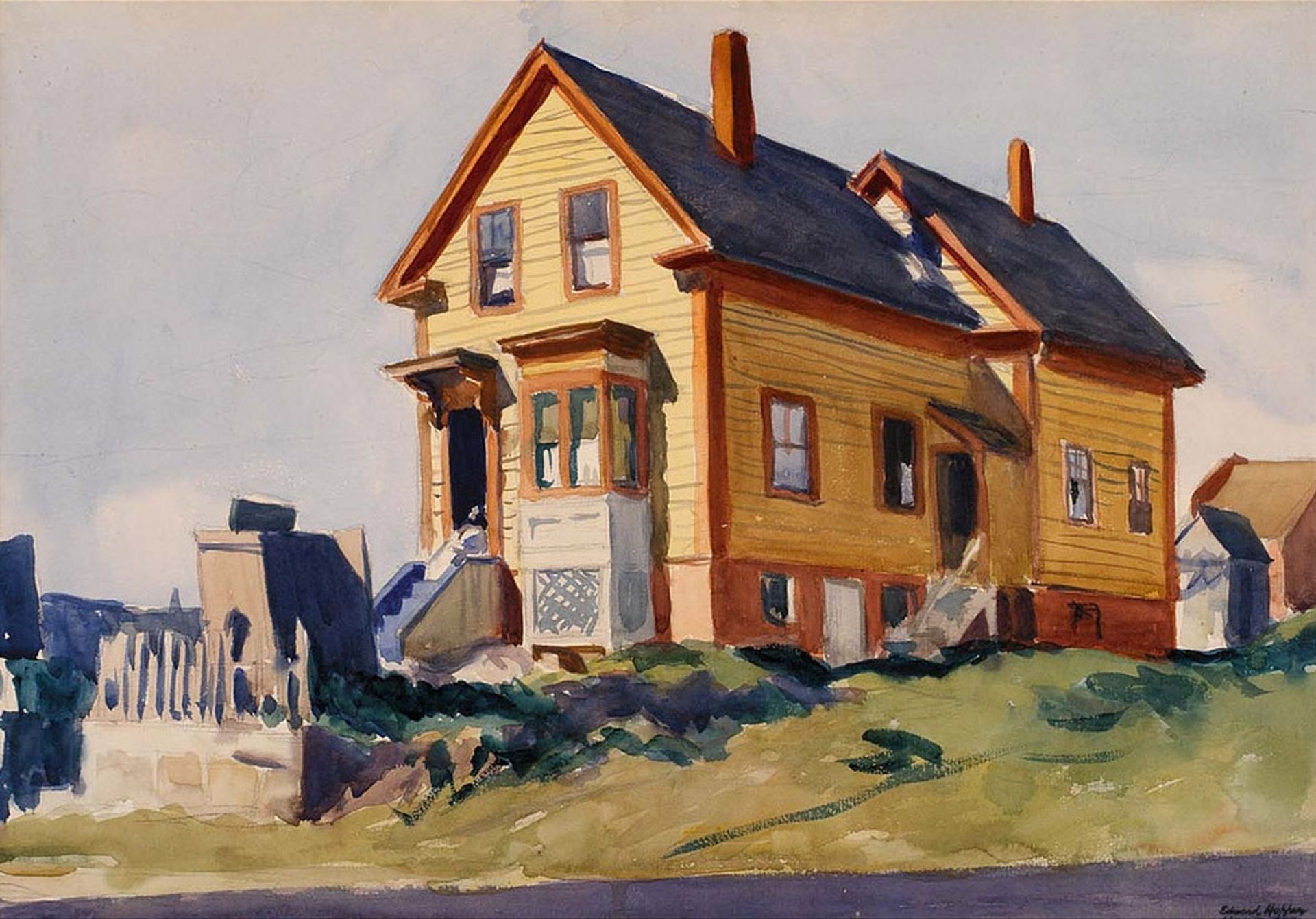 House in Italian Quarter by Edward Hopper