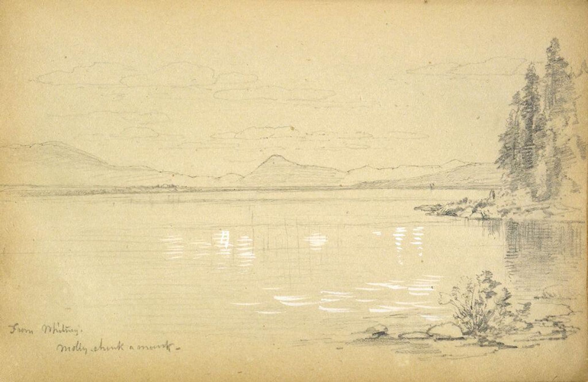 Lake Molly Chunk-a-muuk, Maine by Benjamin Champney