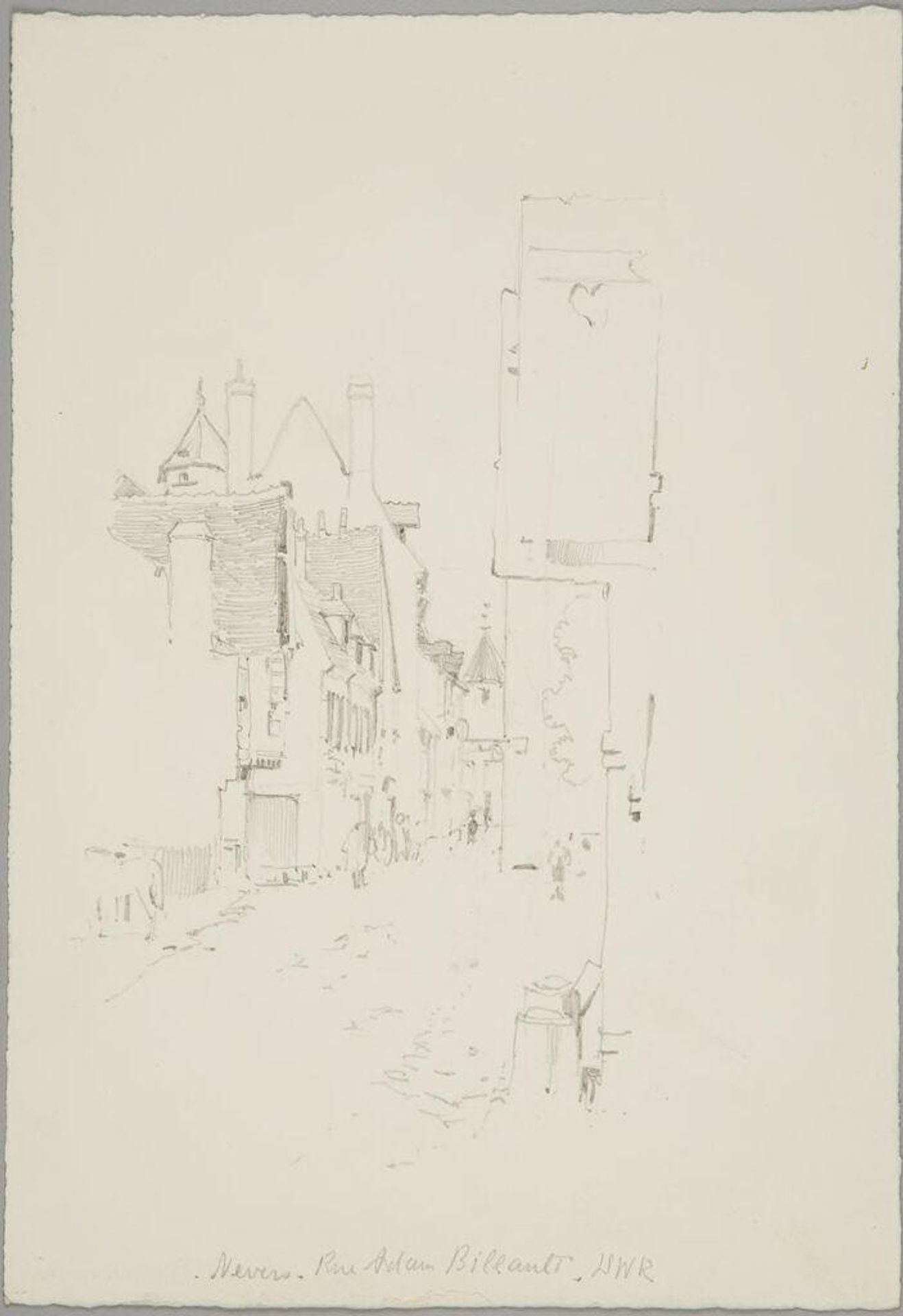 Street Scene, Rue Adam-Billaud, Nevers, France by Denman Waldo Ross