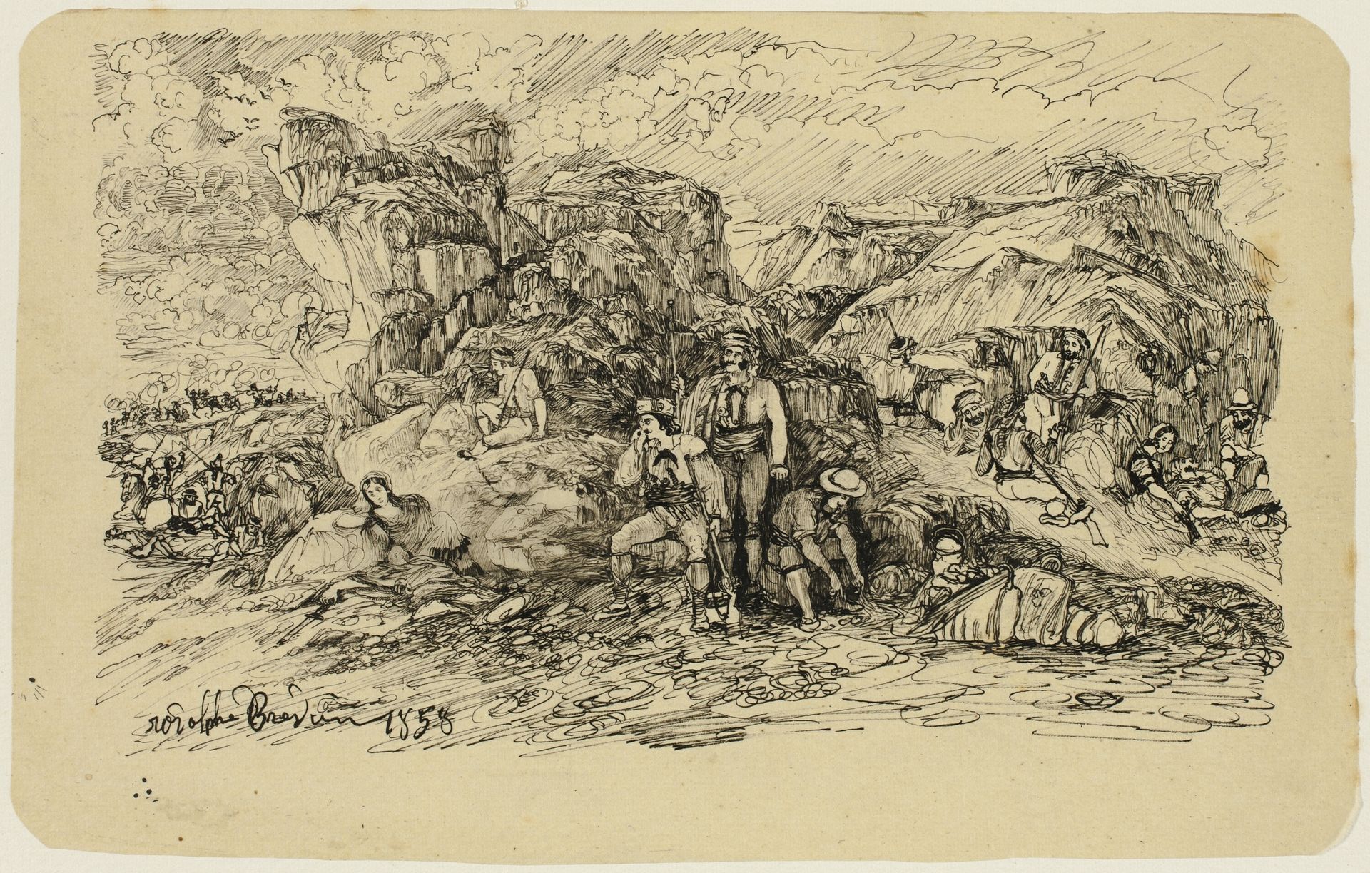 The Smugglers by Rodolphe Bresdin