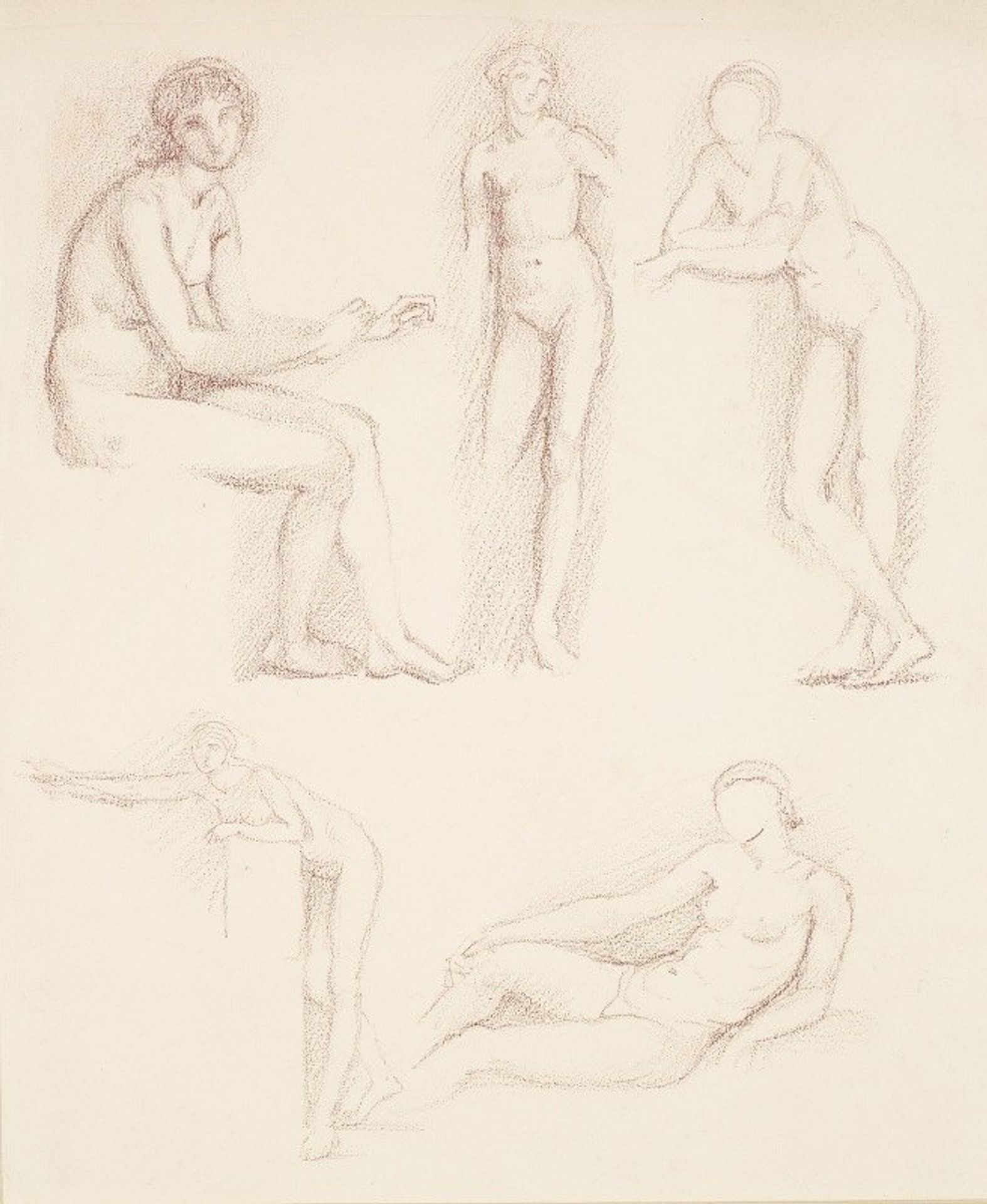 Female Nude – Five Studies by Edward Burne-Jones