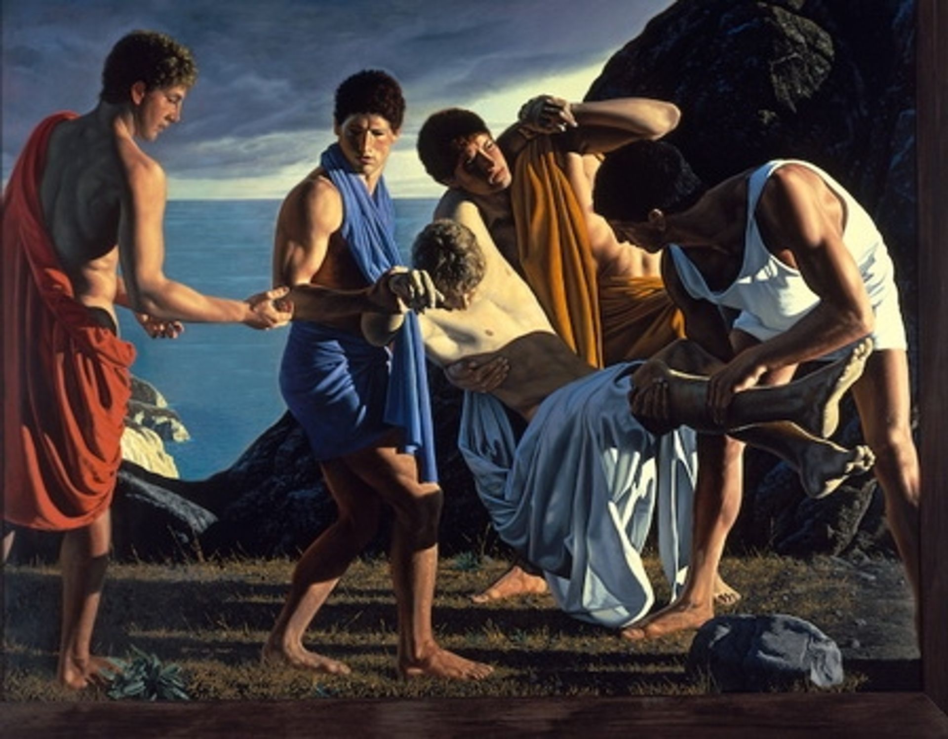 Achilles and the Body of Patroclus by David Ligare