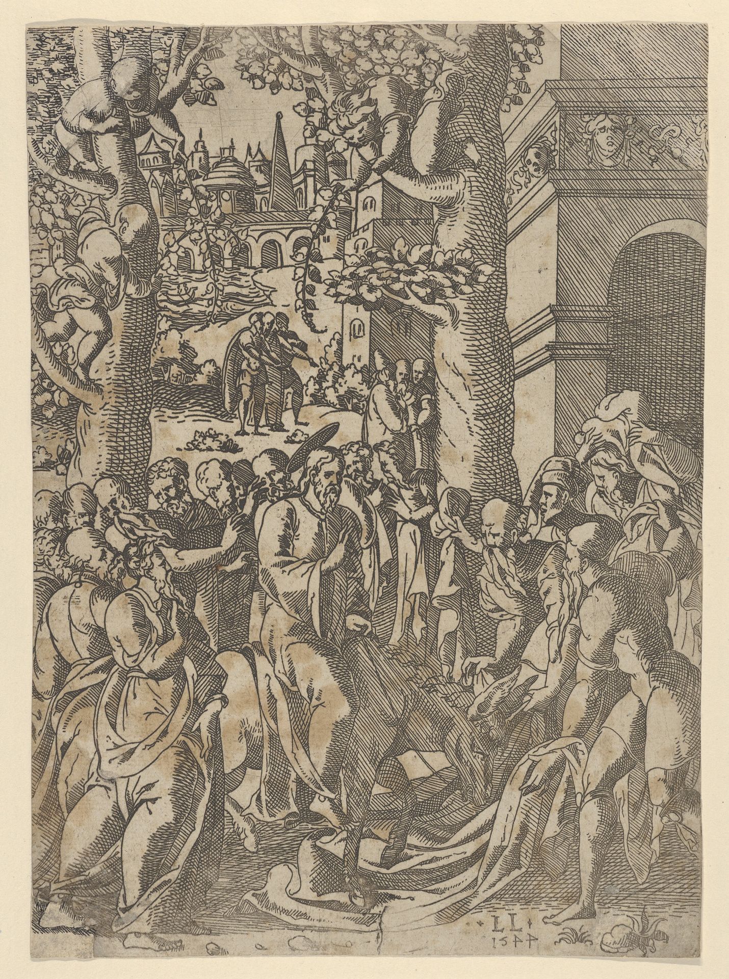Christ's Entry into Jerusalem by Léonard Limosin