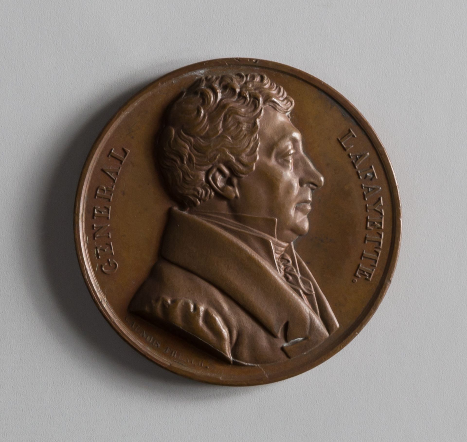 Medal of the Marquis de Lafayette by François Augustin Caunois