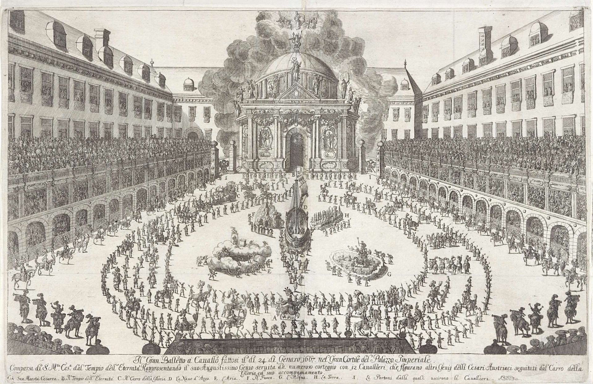 Carrousel in de Hofburg te Wenen by Anonymous