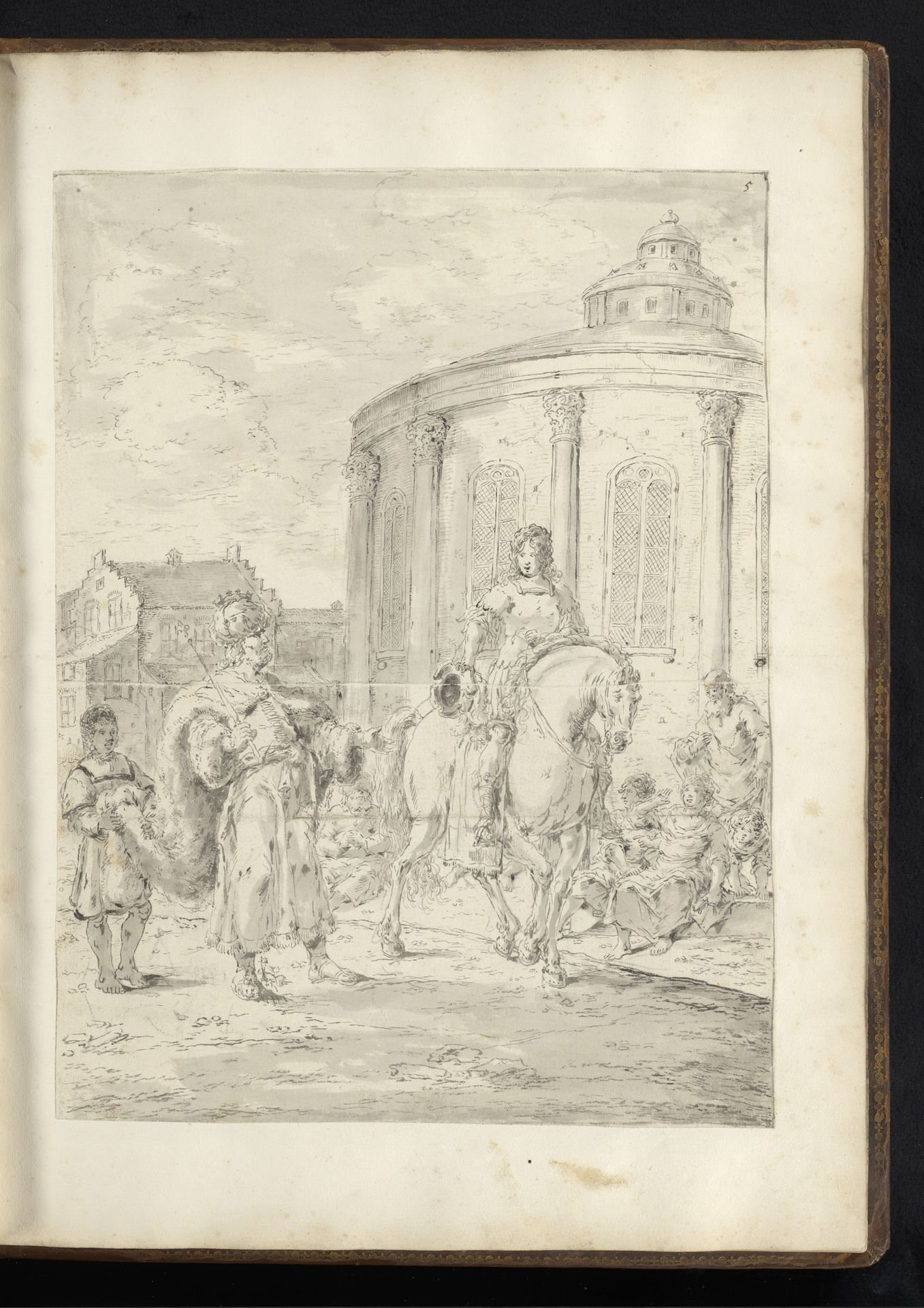 Alexander de Grote temt Bucephalus by Leonaert Bramer