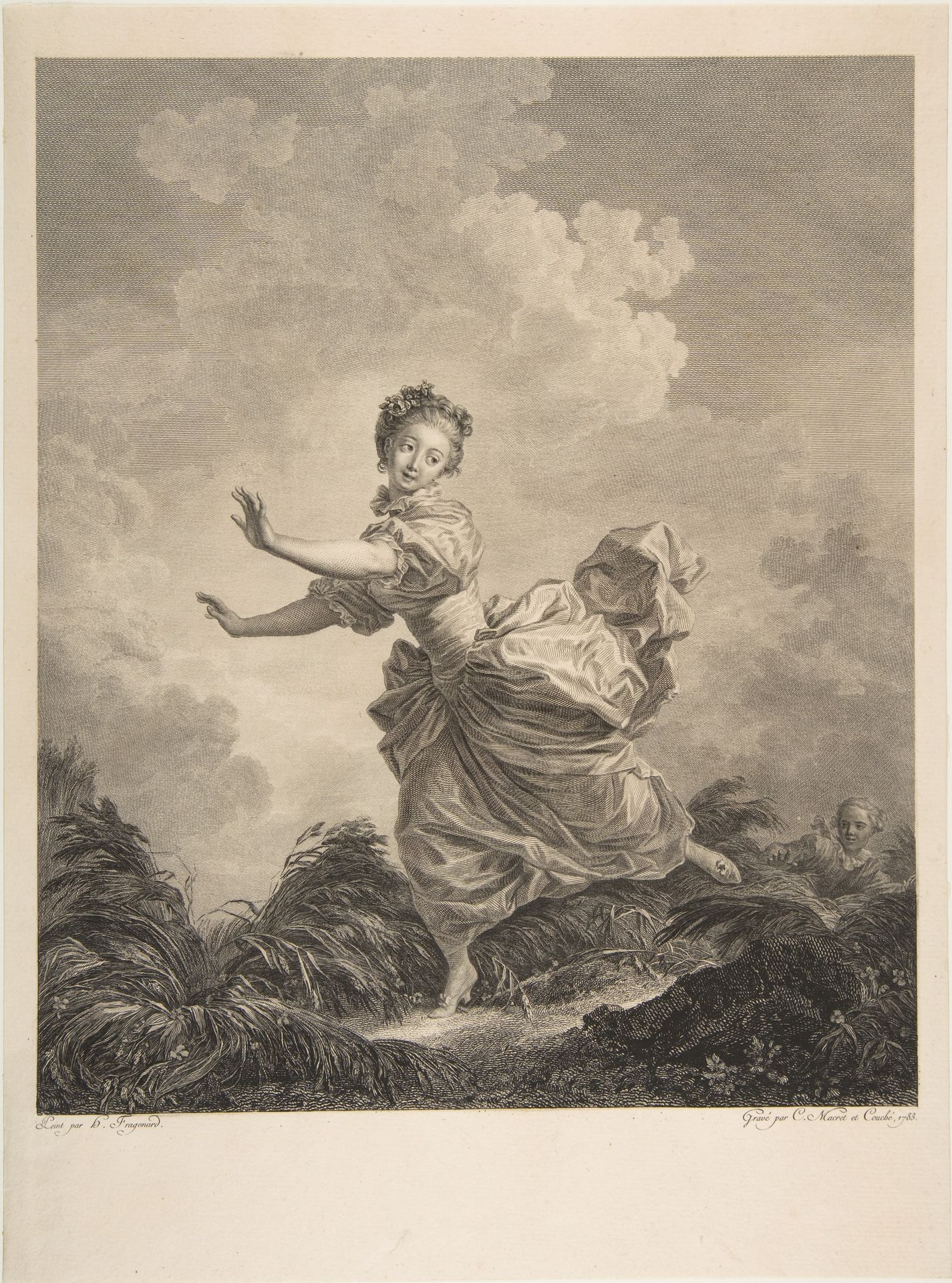 La Fuite a Dessein by Jean-Honoré Fragonard