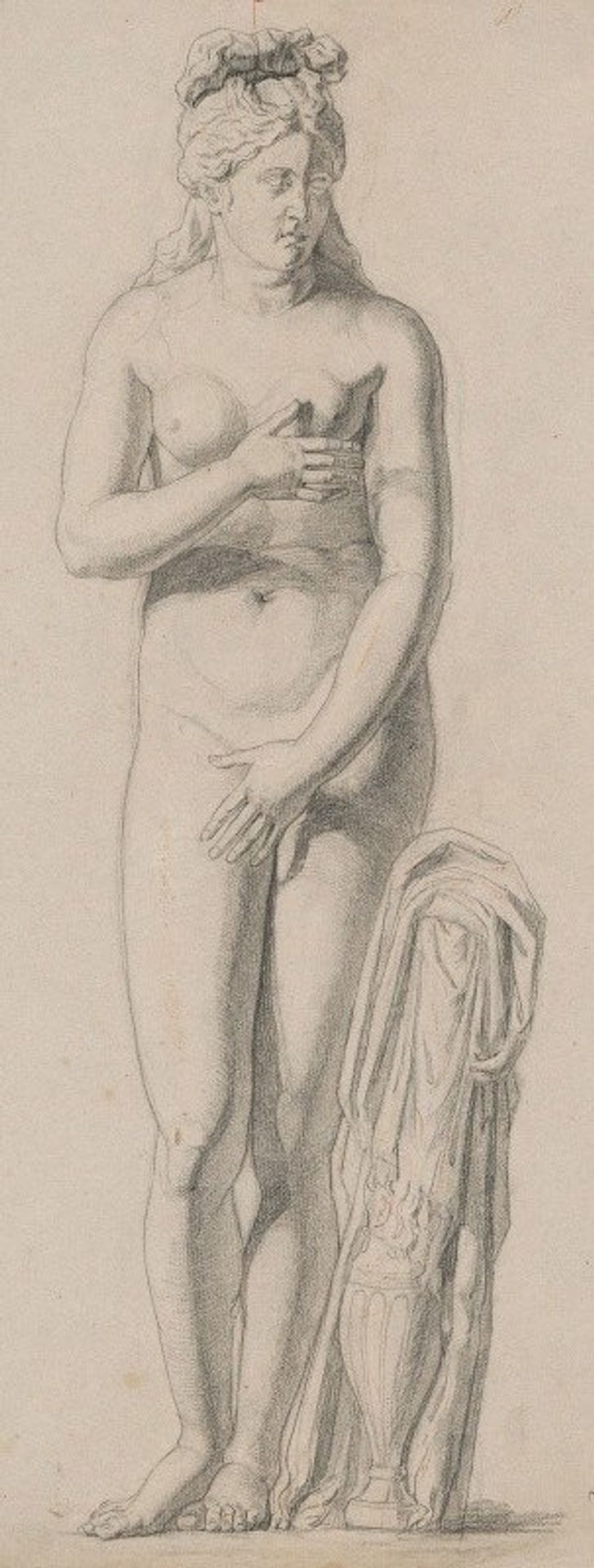 A study of an ancient female figure by Jozef Hanula