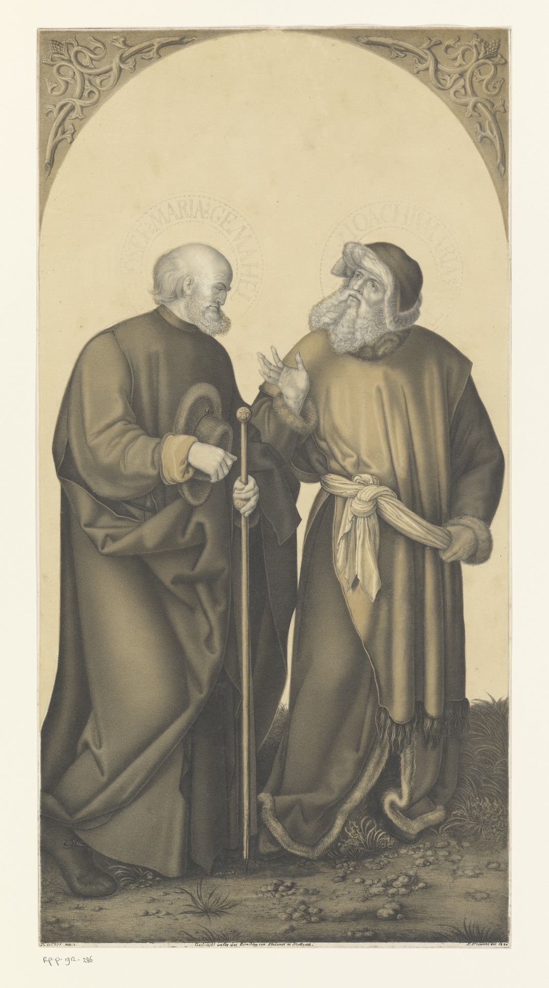 Heilige Jozef en Joachim by Johann Nepomuk Strixner