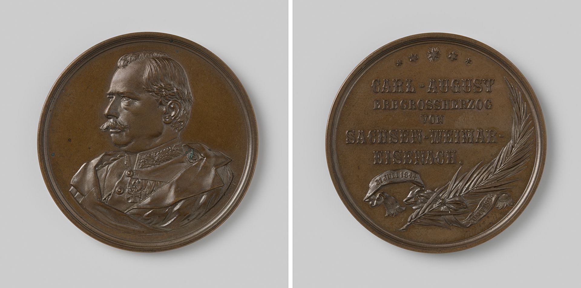 Overlijden van Karl August van Saksen Weimar Eisenach 1894 by W. (I) Mayer