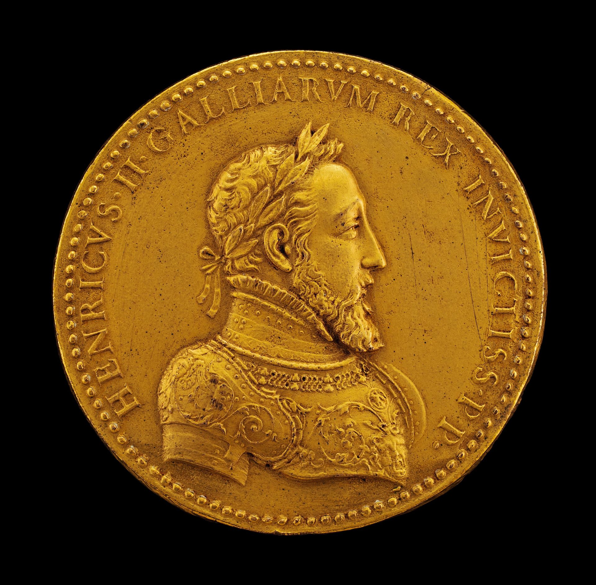 Henri II, 1519-1559, King of France 1547 [obverse] by Etienne Delaune