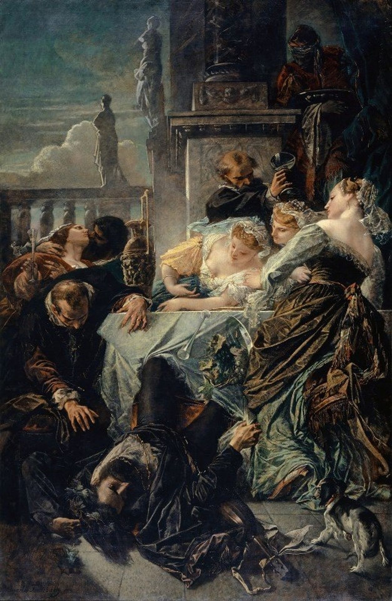 The Death Of Pietro Aretino by Anselm Feuerbach