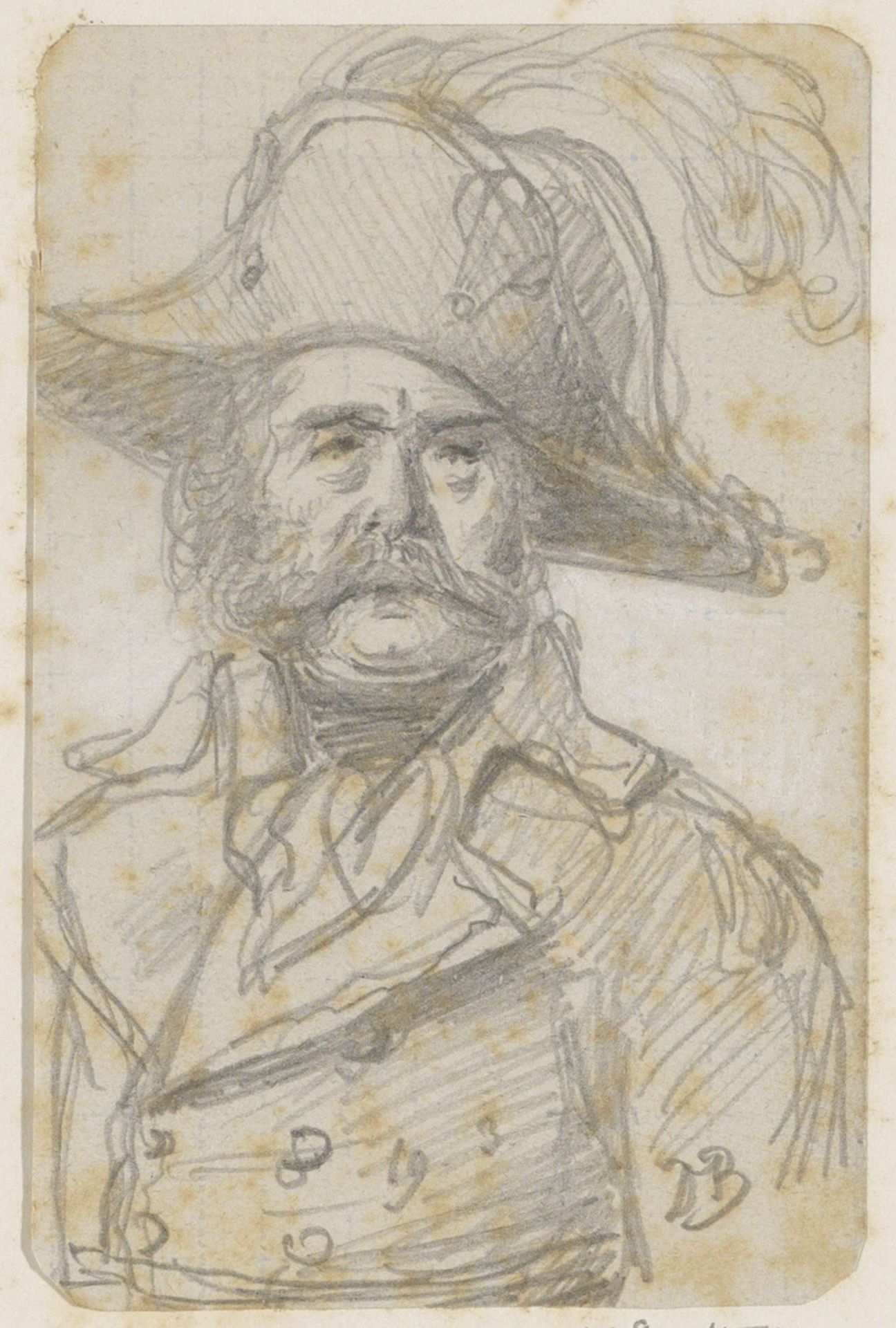 Portret van een man met een steek by David Bles