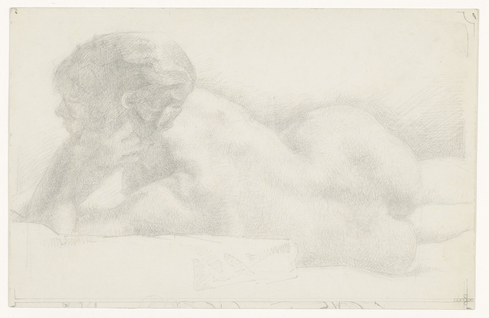 Reclining Female Nude by Reijer Stolk
