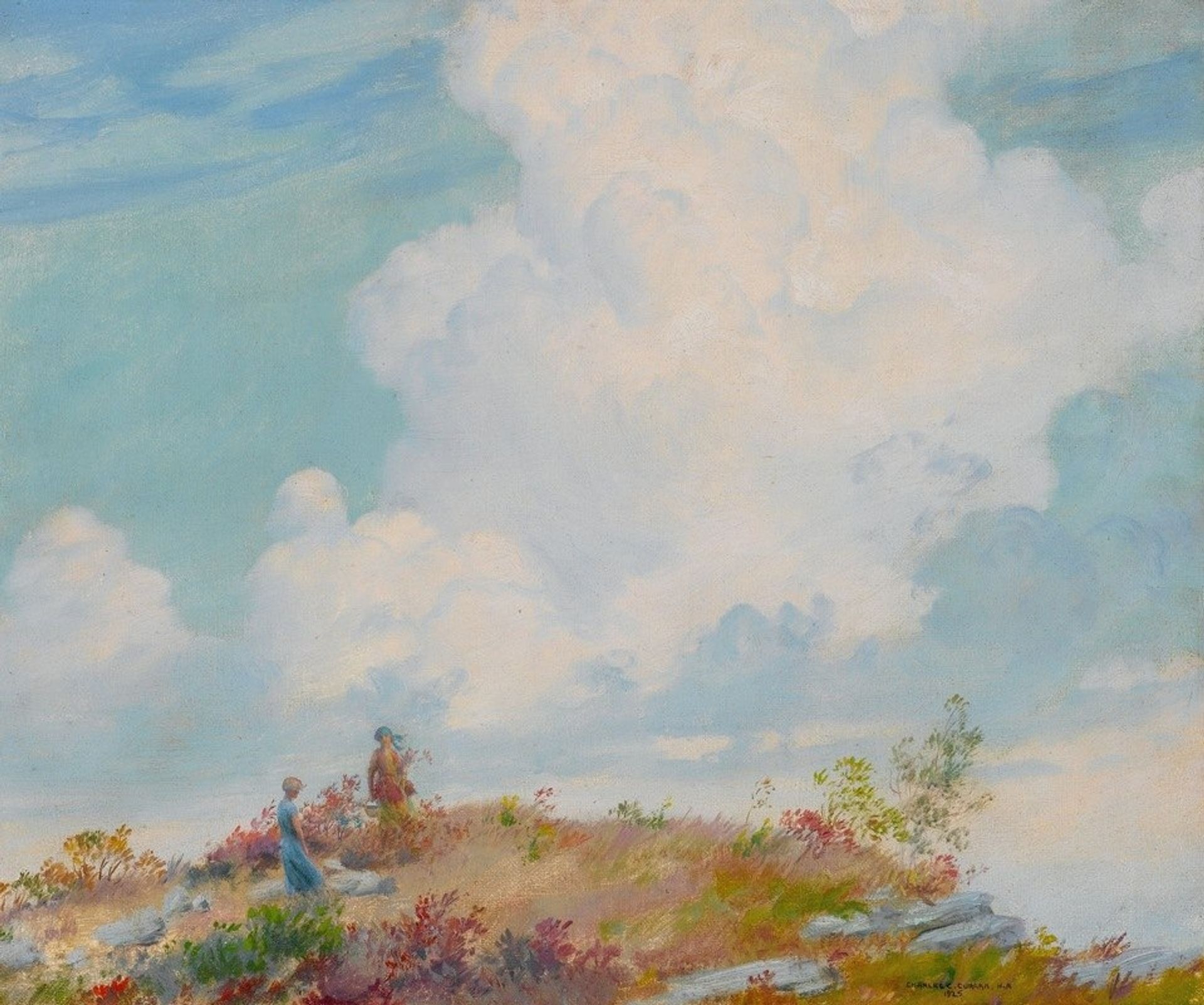 Pink Cloud Over Mountain by Charles Courtney Curran