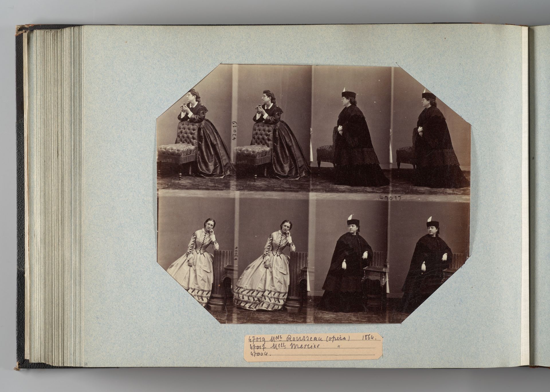 Mlle Rousseau; Mlle Mercier by André-Adolphe-Eugène Disdéri