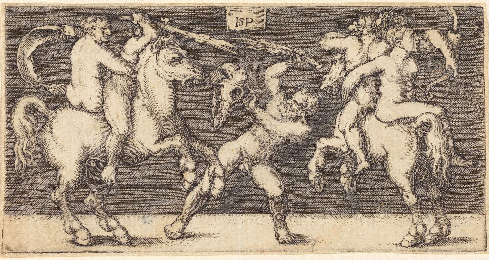 Battle of Three Men by Sebald Beham