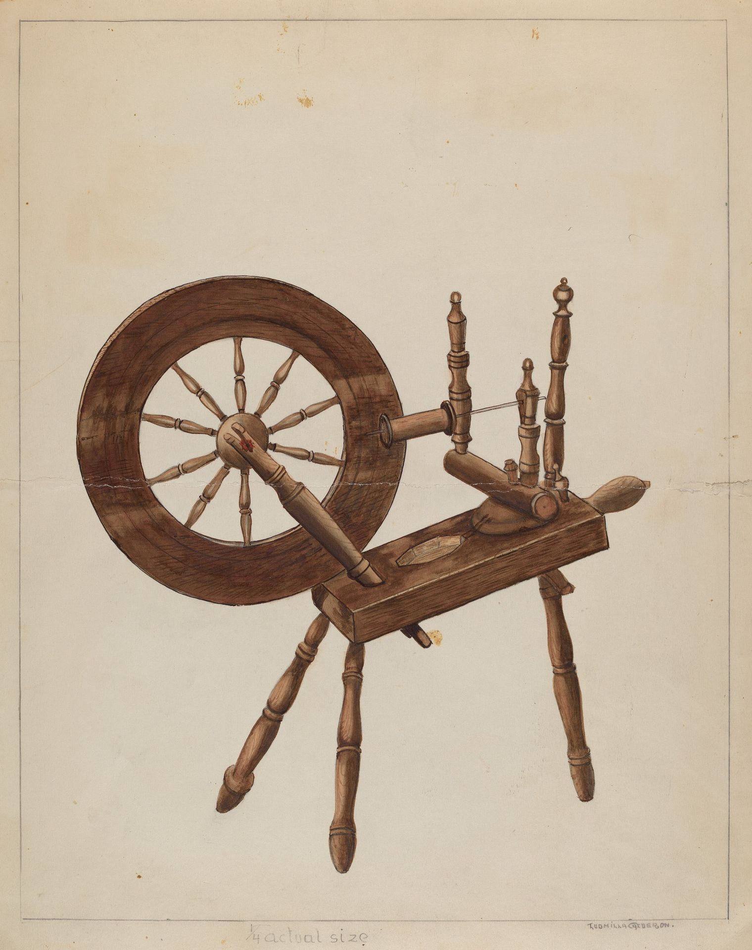Spinning Wheel by Ludmilla Calderon