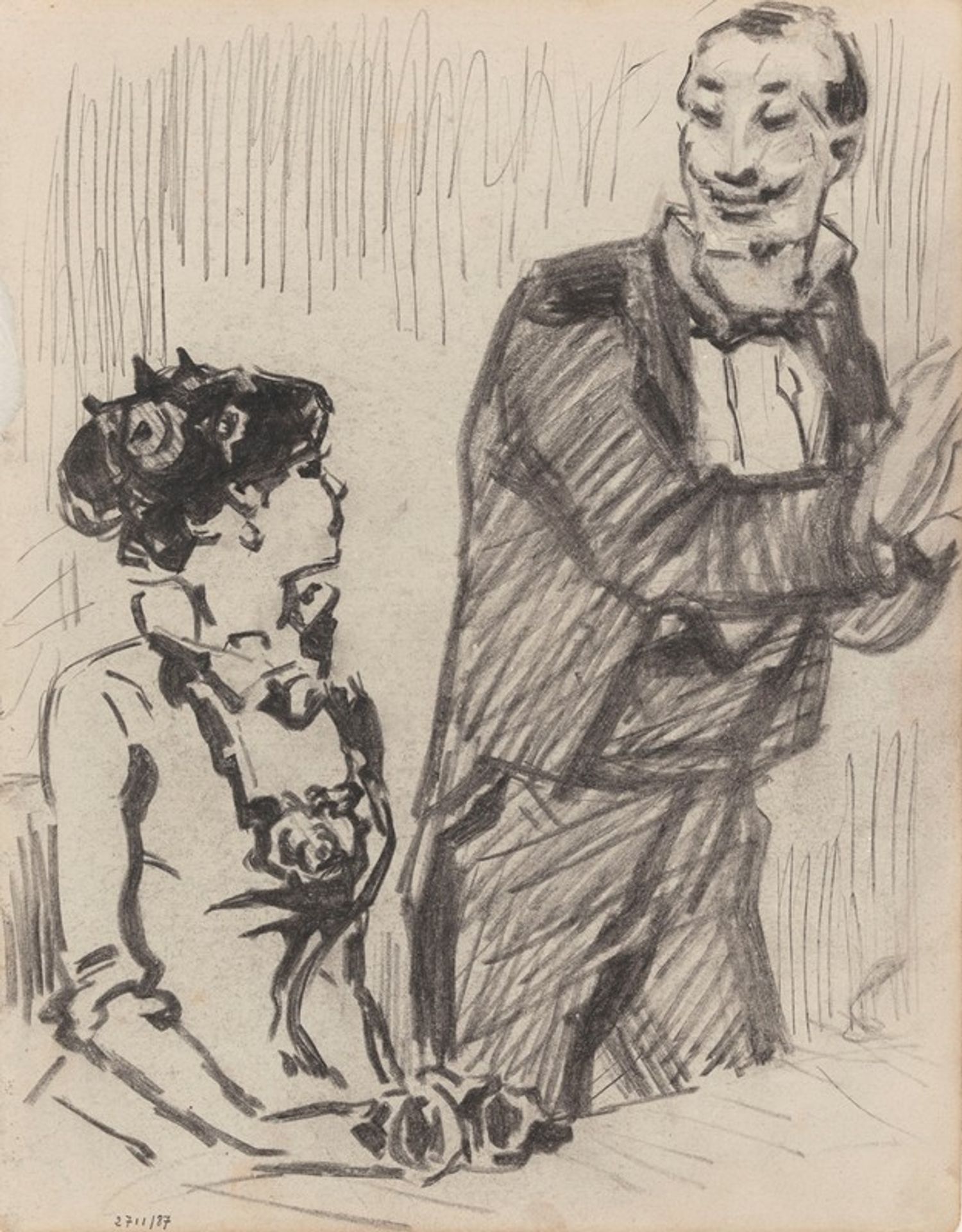 At the Loge by James Ensor
