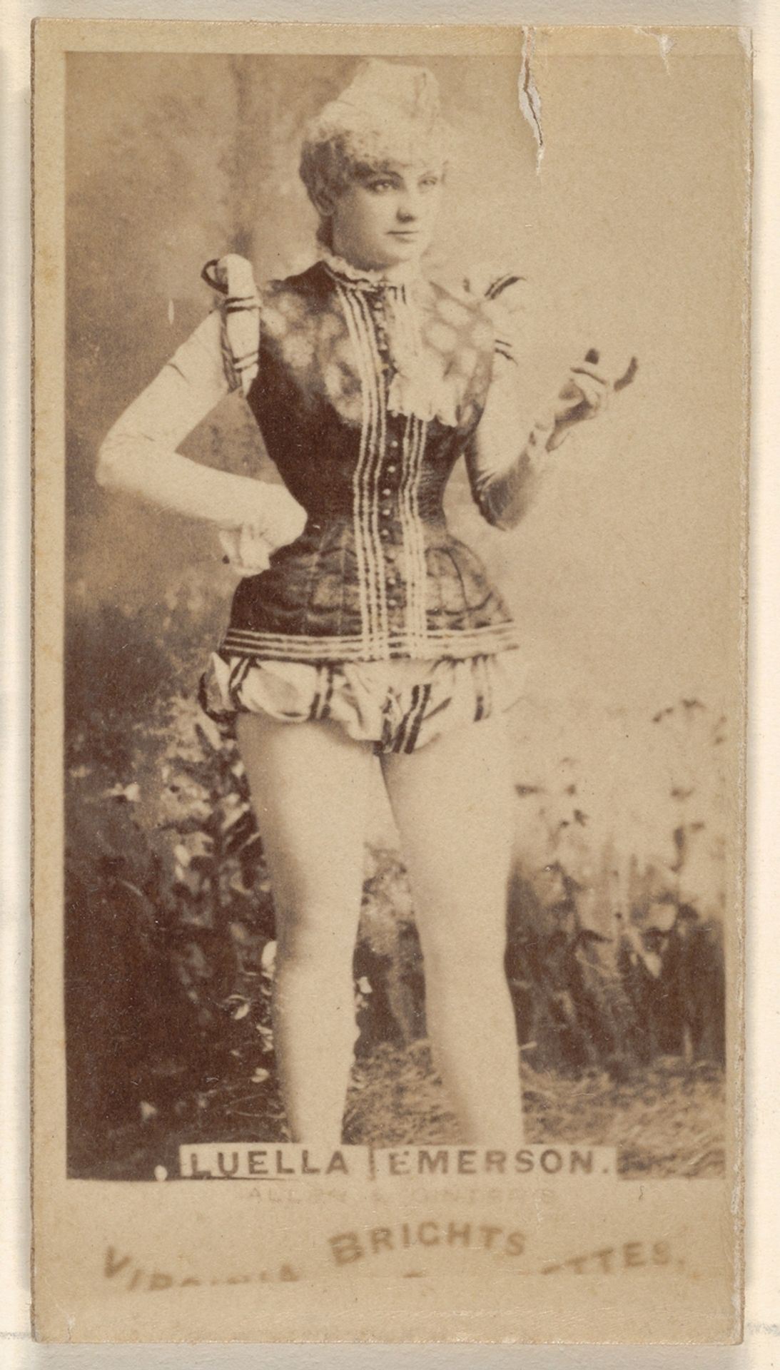 Luella Emerson, from the Actors and Actresses series (N45, Type 1) for Virginia Brights Cigarettes by Allen & Ginter
