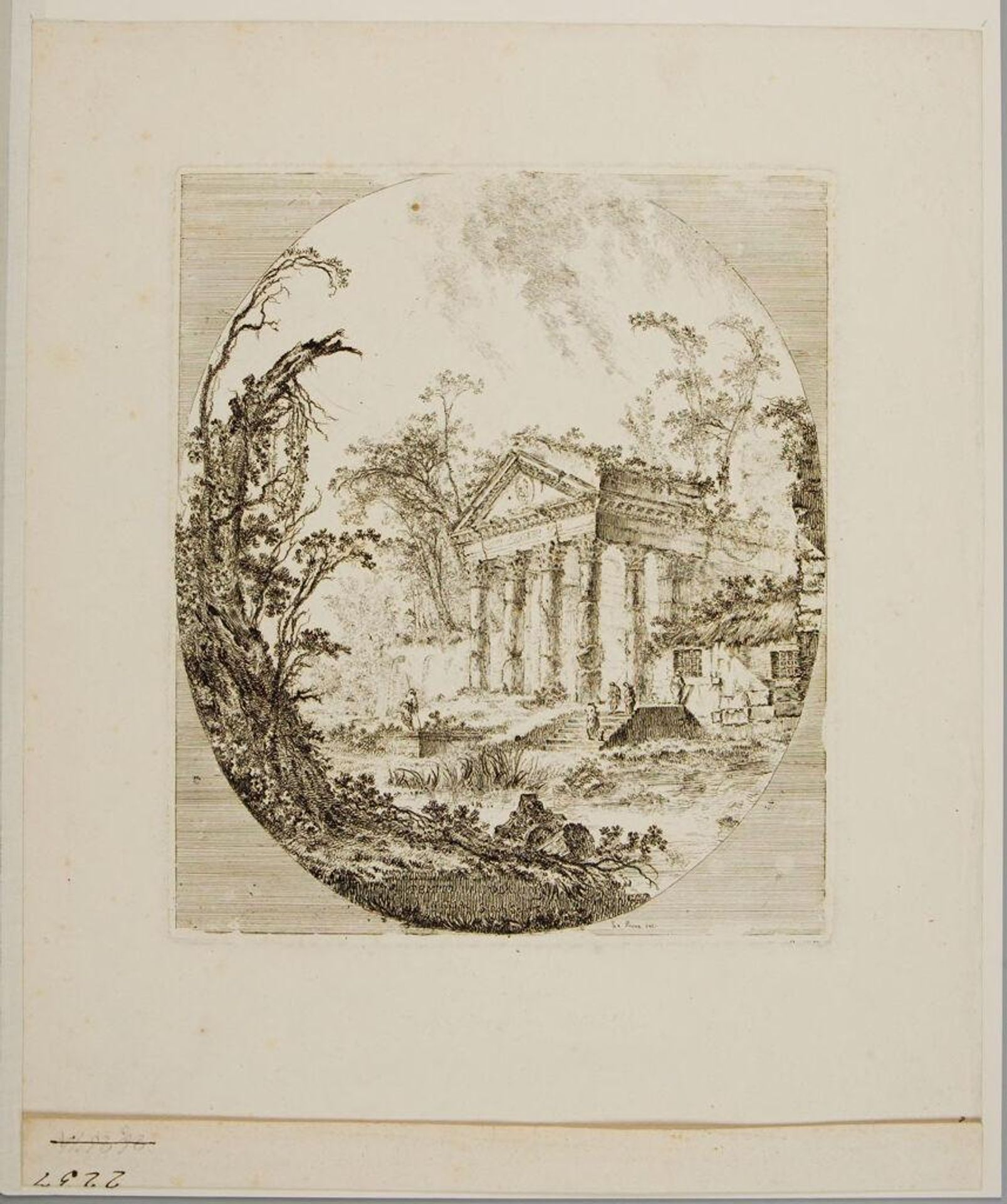 Temple at Pola in Istria by Jean-Claude Richard, AbbÃ© de Saint-Non
