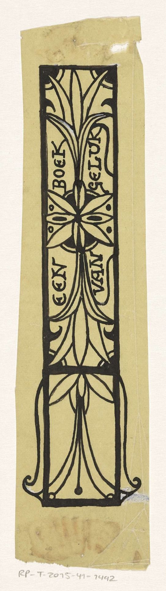 Bandontwerp voor: Louis Couperus, Extaze: een boek van geluk, 1894 by Richard Nicolaüs Roland Holst