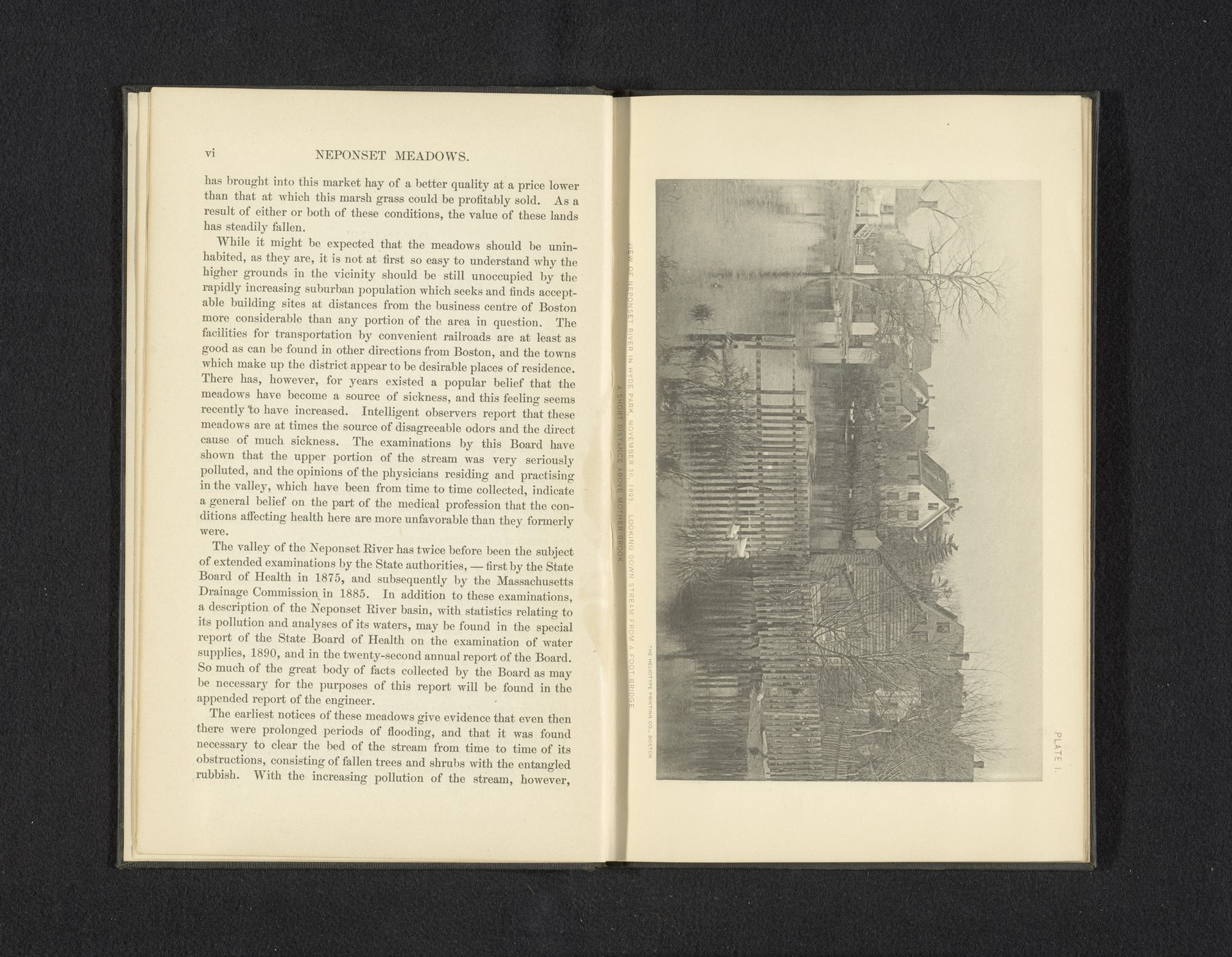 View of Neponset River in Hyde Park, November 30, 1895 by Anonymous