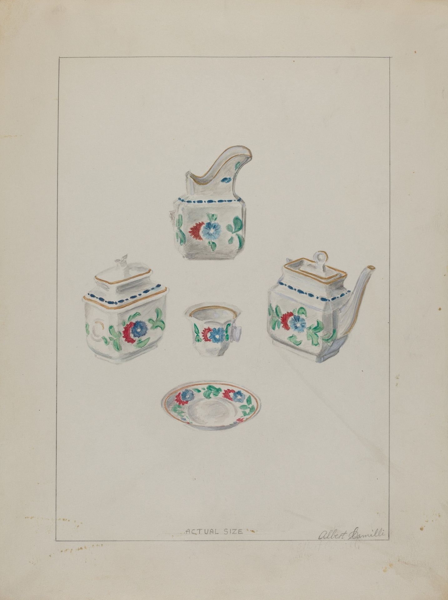 Toy China Set by Albert Camilli