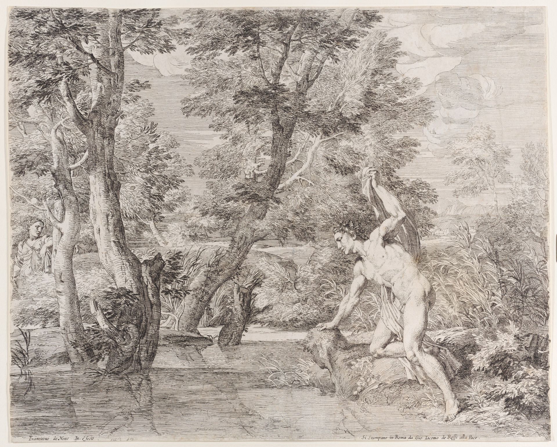 Narcissus and Echo by Frans van der Neve