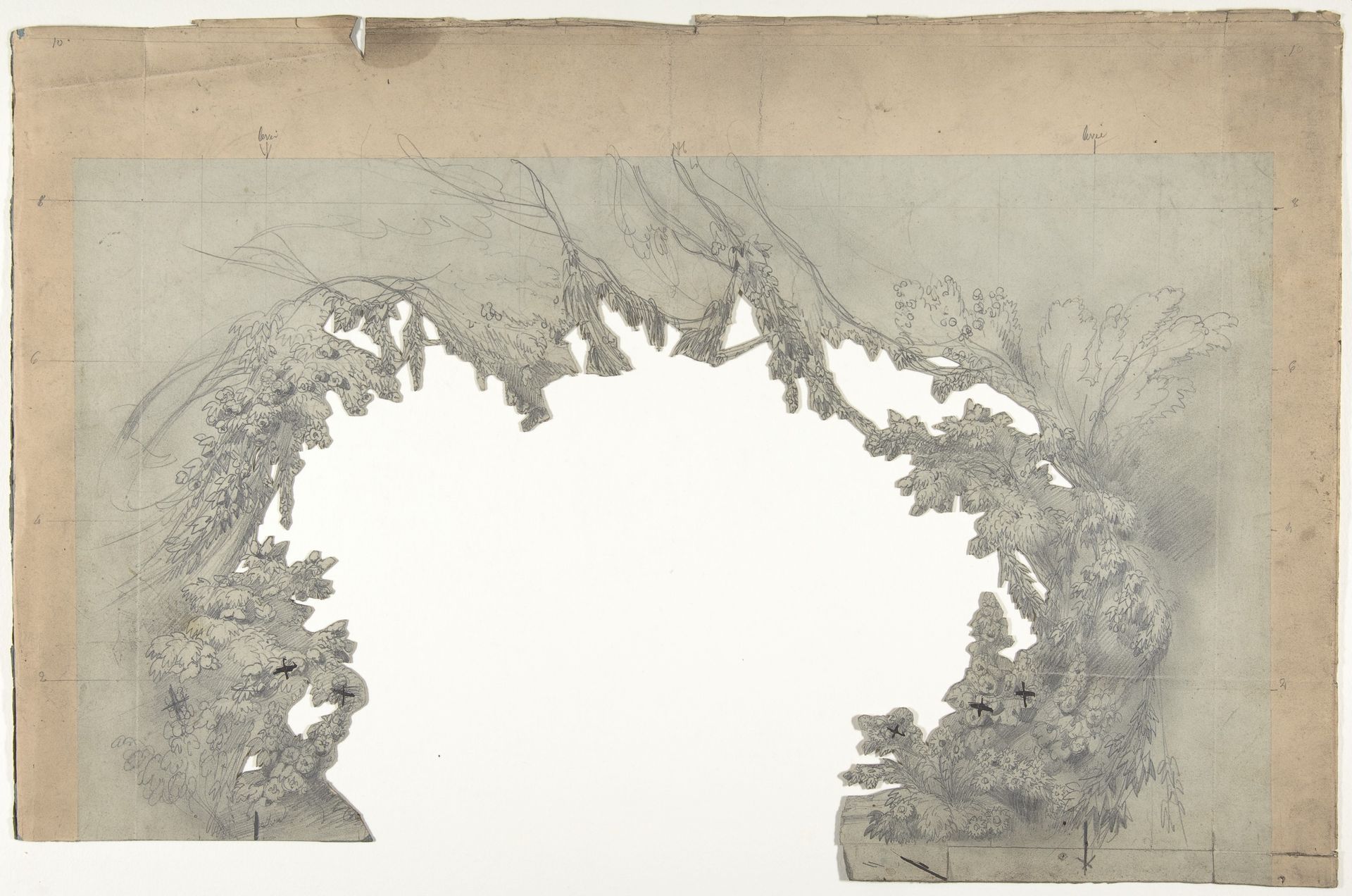 Design for a Stage Set at the Opéra, Paris by Eugène Cicéri