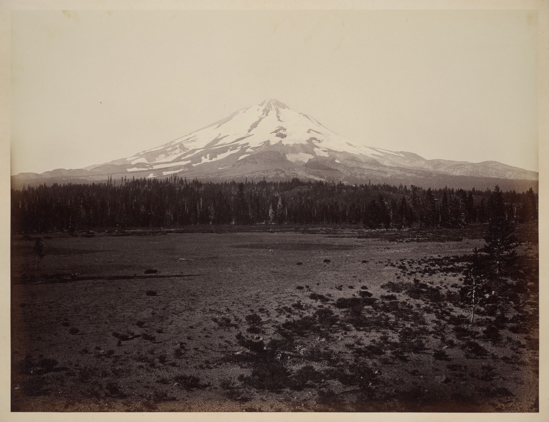 Mount Shasta from the North by Carleton E. Watkins