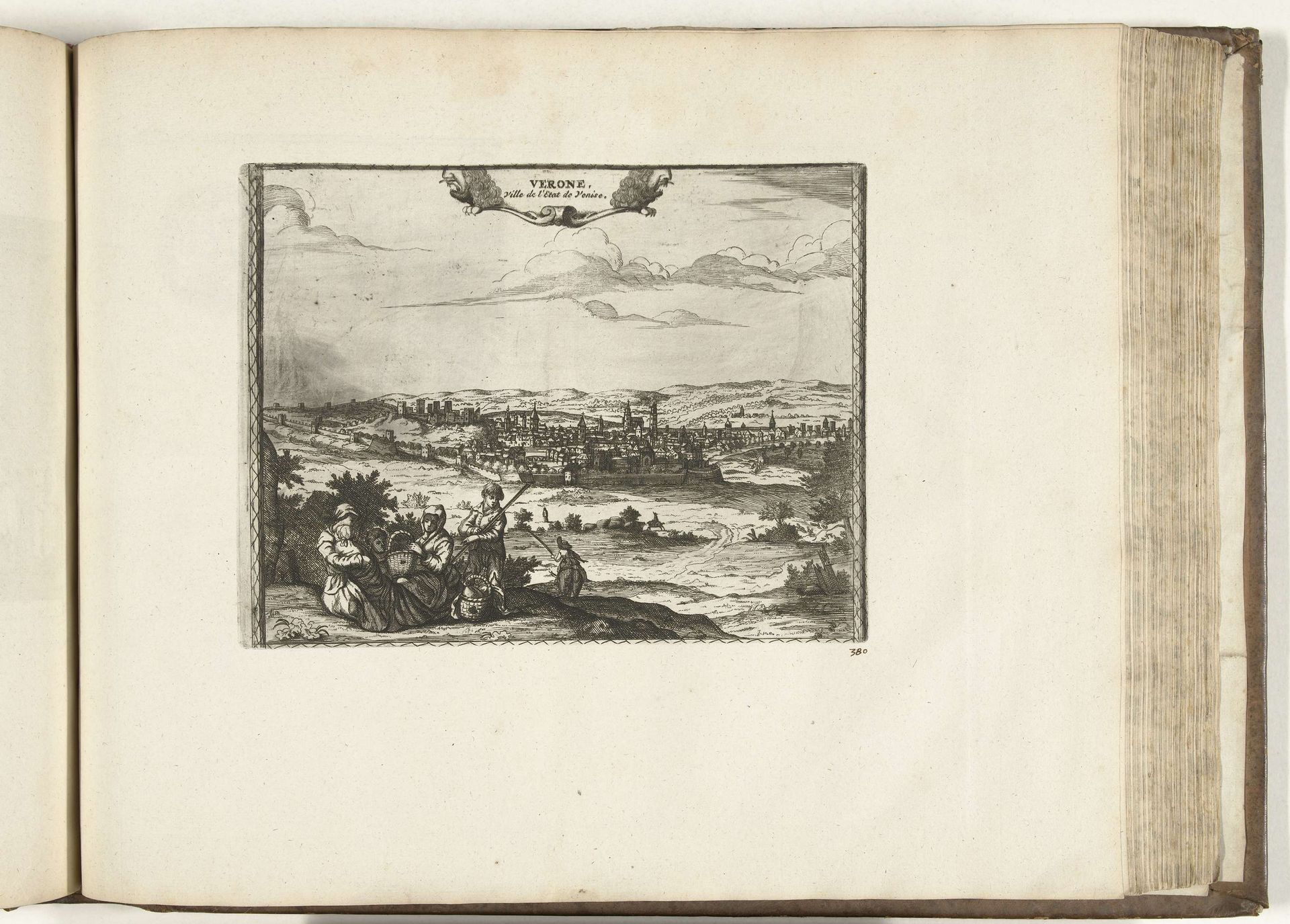 Gezicht op Verona, 1726 by Anonymous