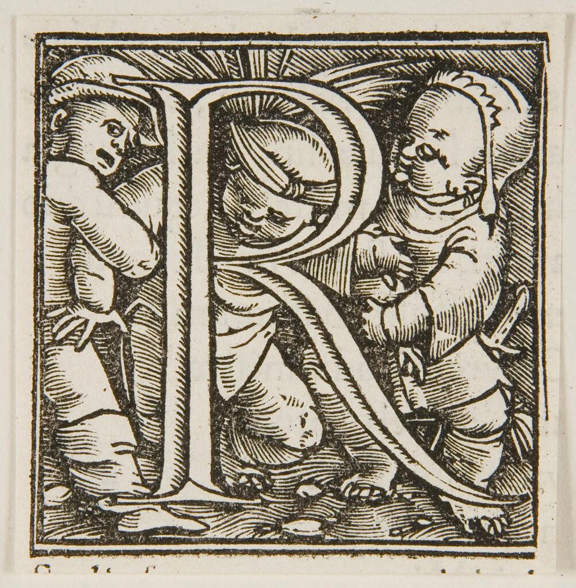 Letter R by Hans Holbein the Younger