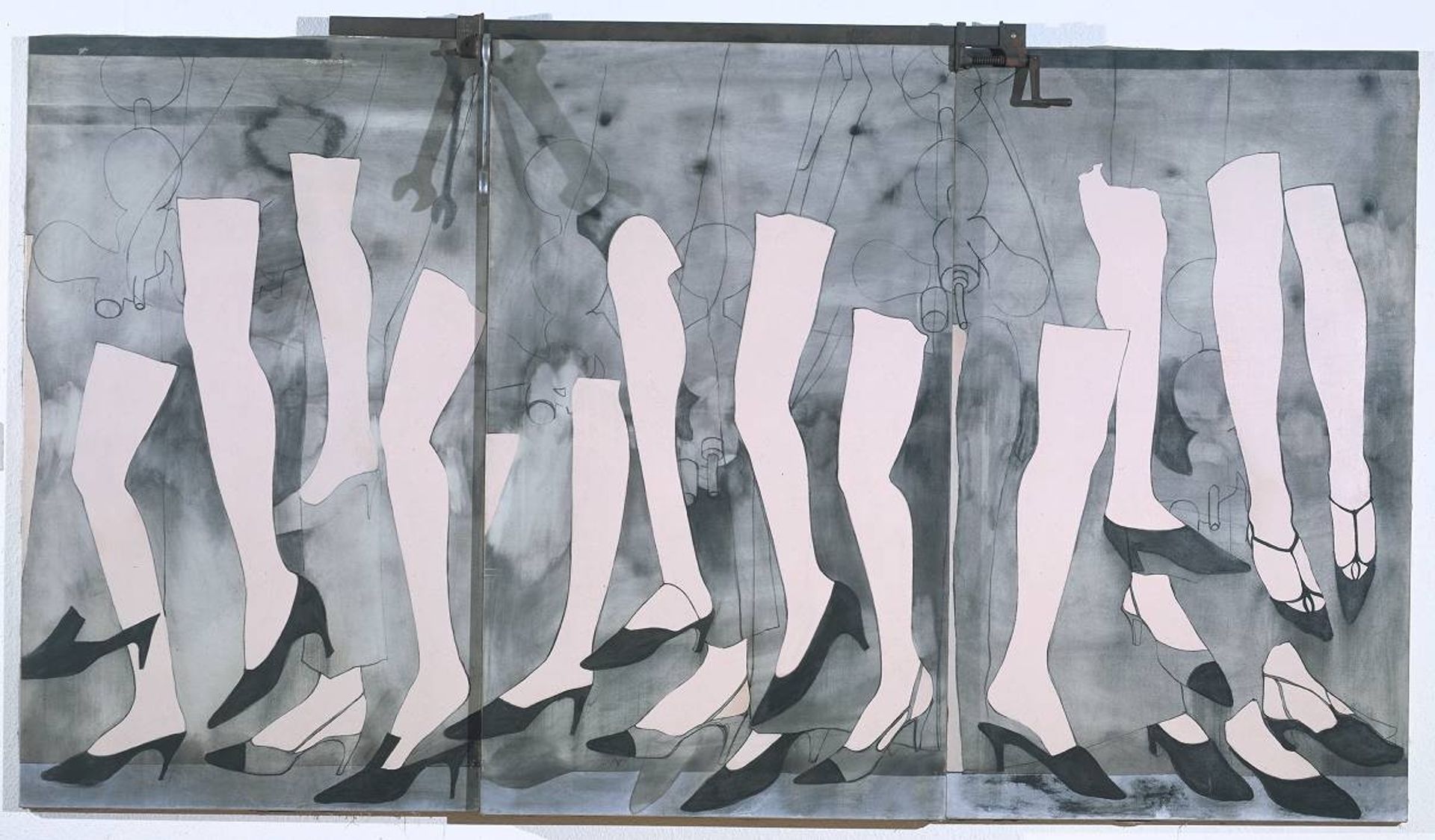 Walking Dream with a Four Foot Clamp by Jim Dine