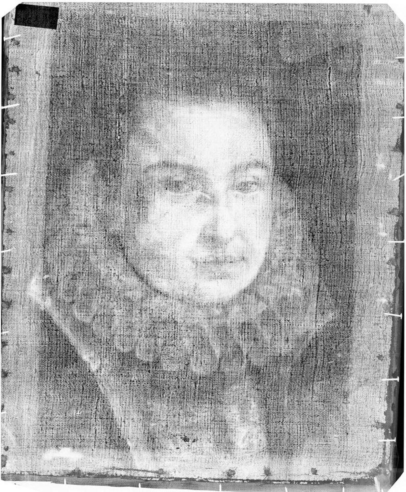 X-radiograph(s) of "Portrait of a Woman beneath that of a Man" by Artist of original: School of(?) Frans Pourbus, the Elder