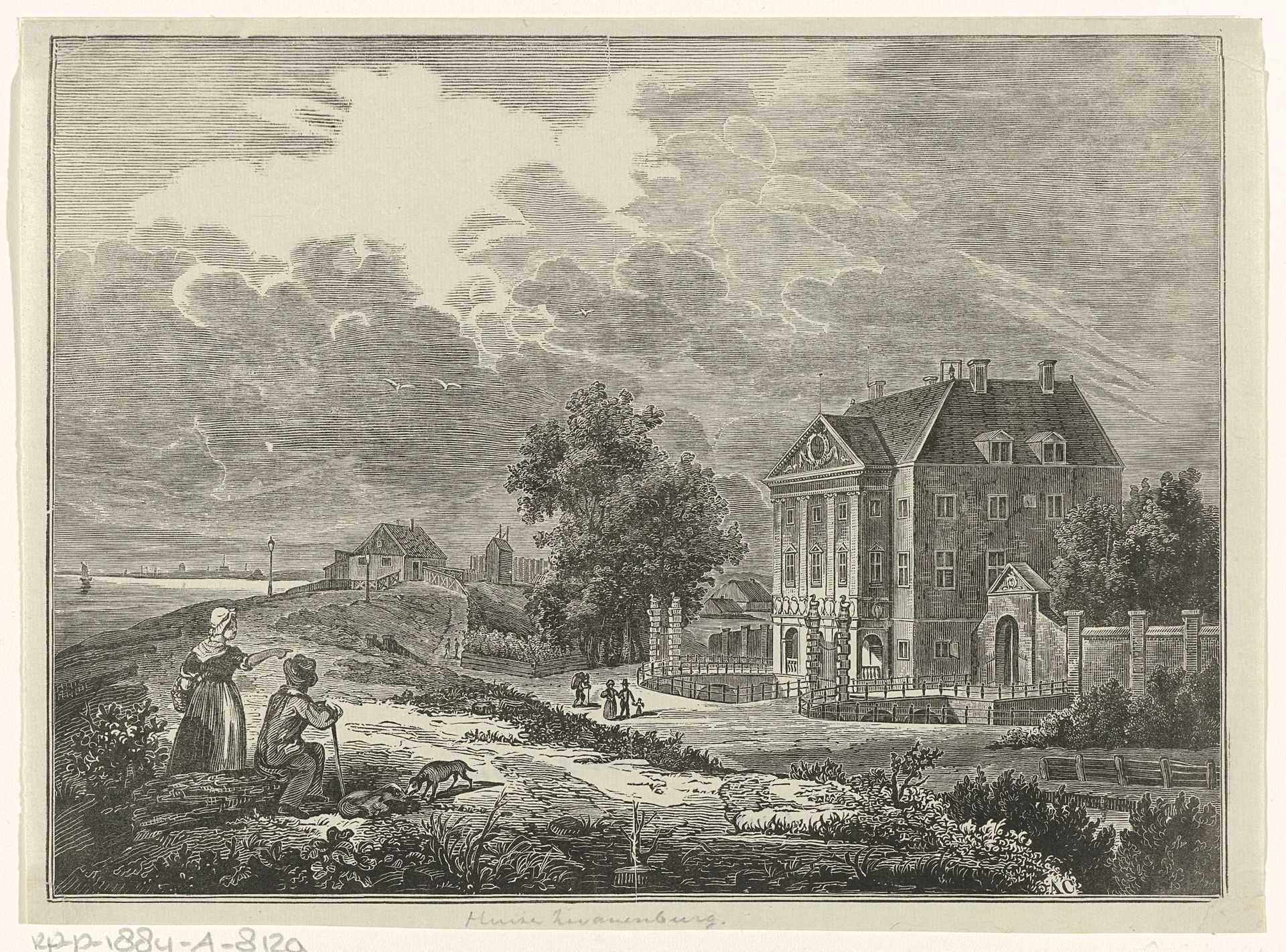 Gezicht op Huis Zwanenburg by Alexander Cranendoncq