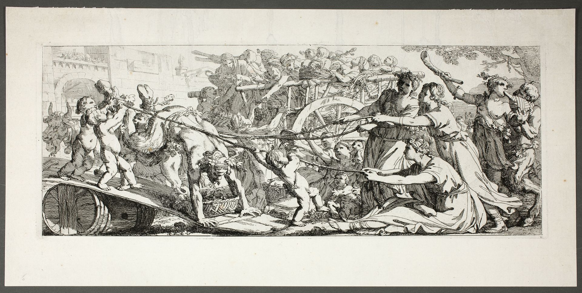 Return from the Vineyards, plate three of four from Le Travaux de la Vendange by Joseph Marie Vien