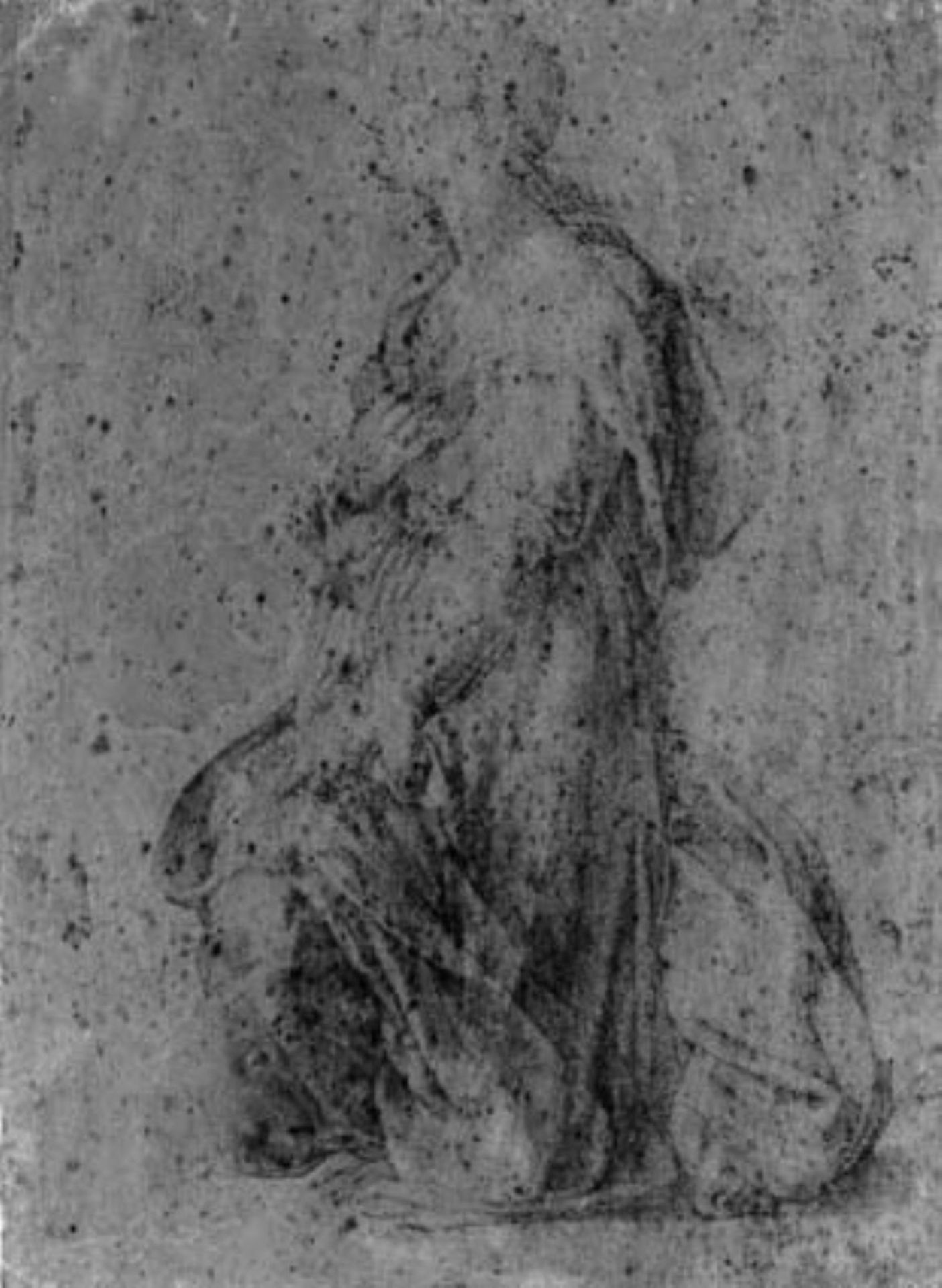 Kneeling female figure by Anonymous