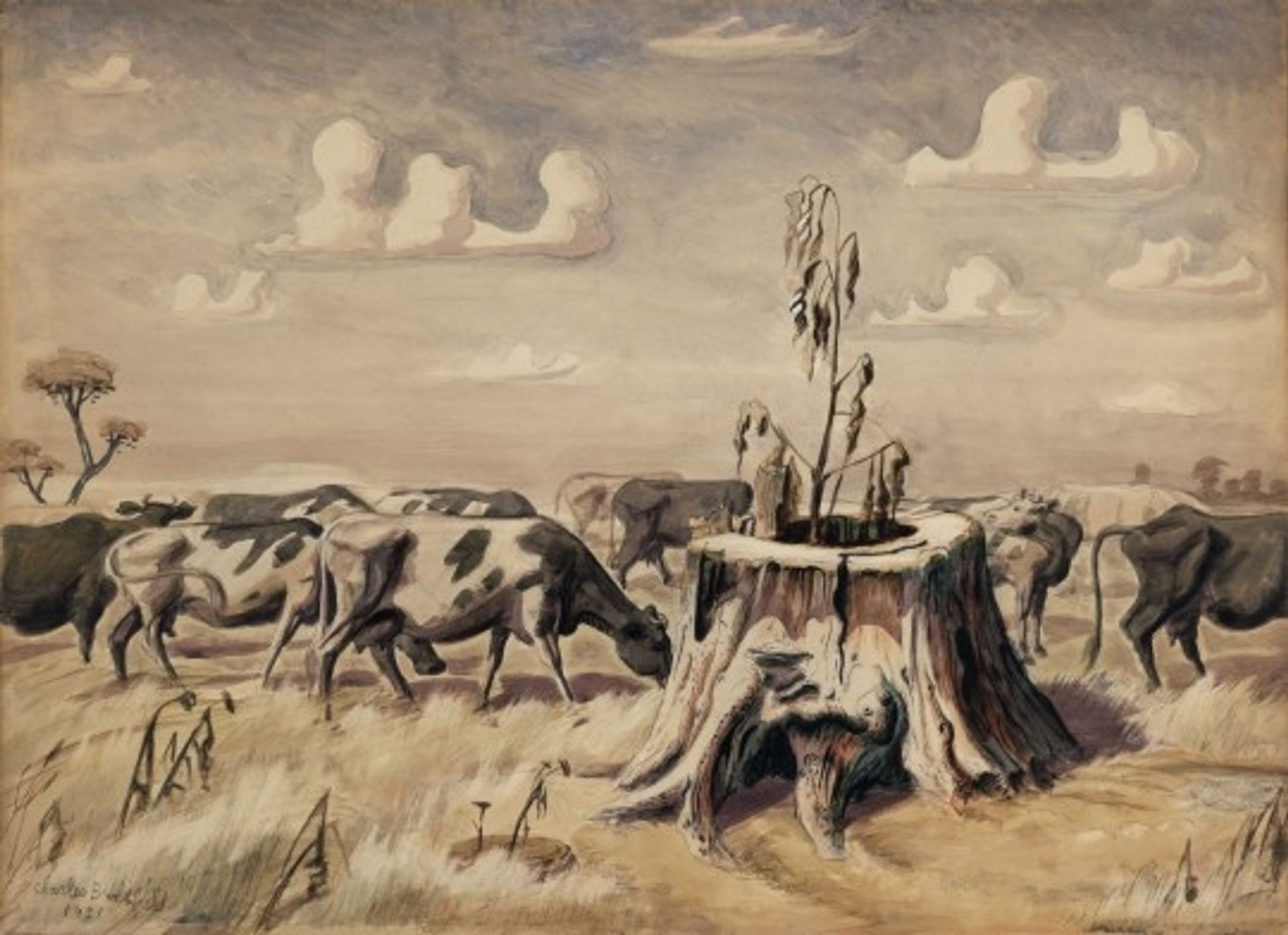 August Pasture by Charles E. Burchfield