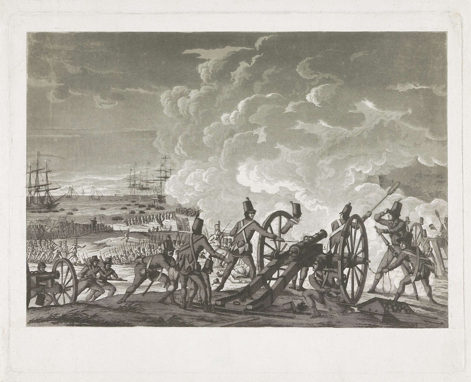 Landing van de Britten op Walcheren, 1809 by A. Lutz