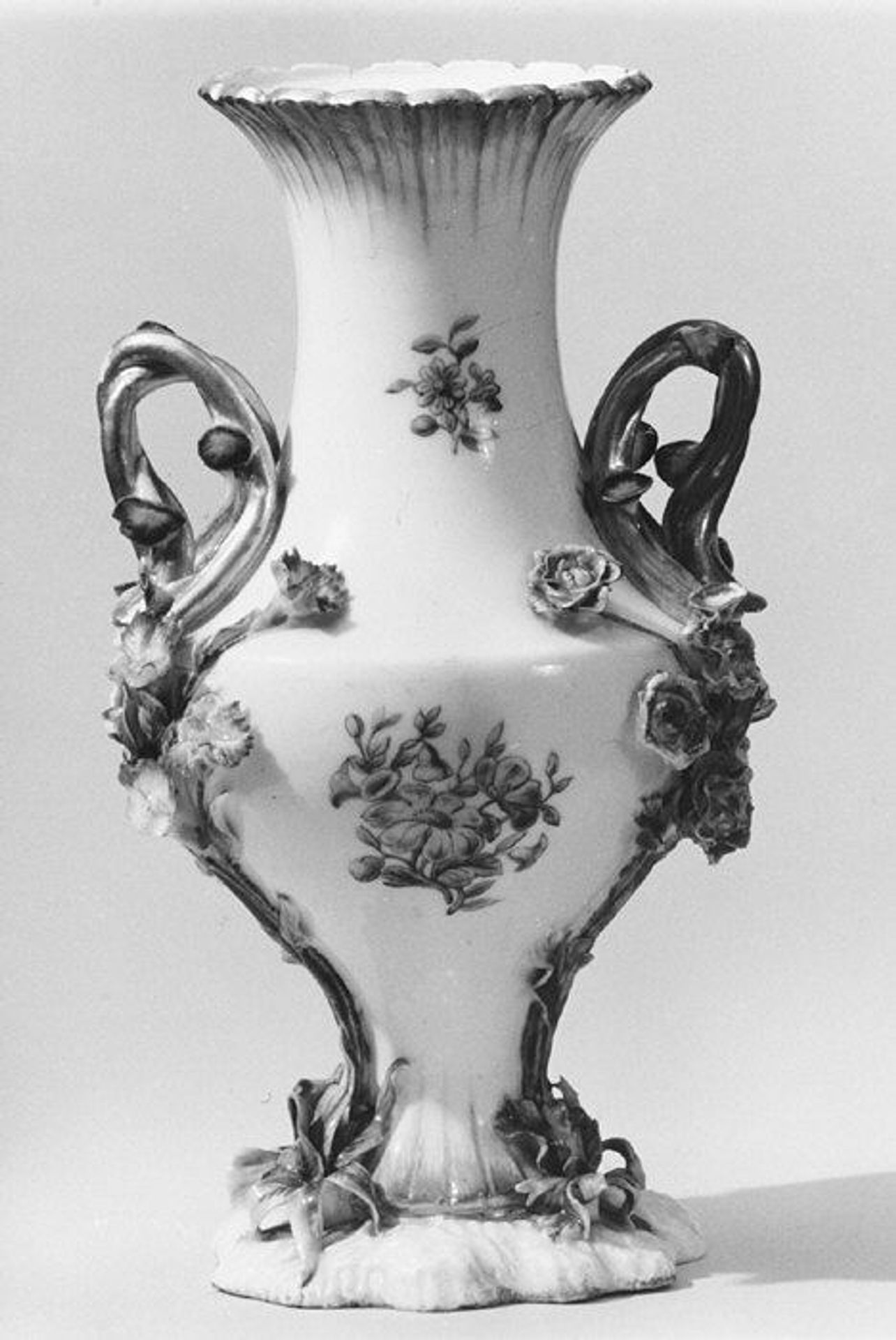 Vase (vase Duplessis) (one of a group of three) by Vincennes Manufactory
