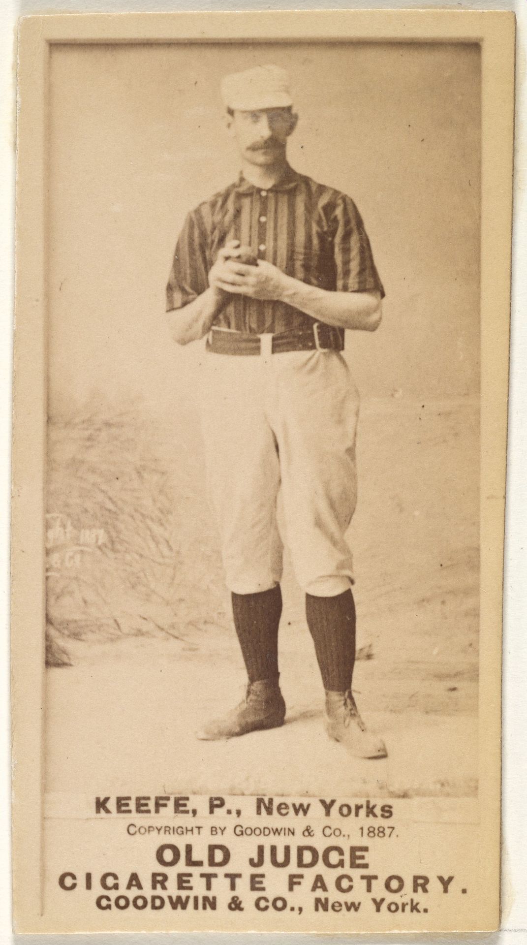 Timothy John "Tim" Keefe, Pitcher, New York, from the Old Judge series (N172) for Old Judge Cigarettes by Goodwin & Company