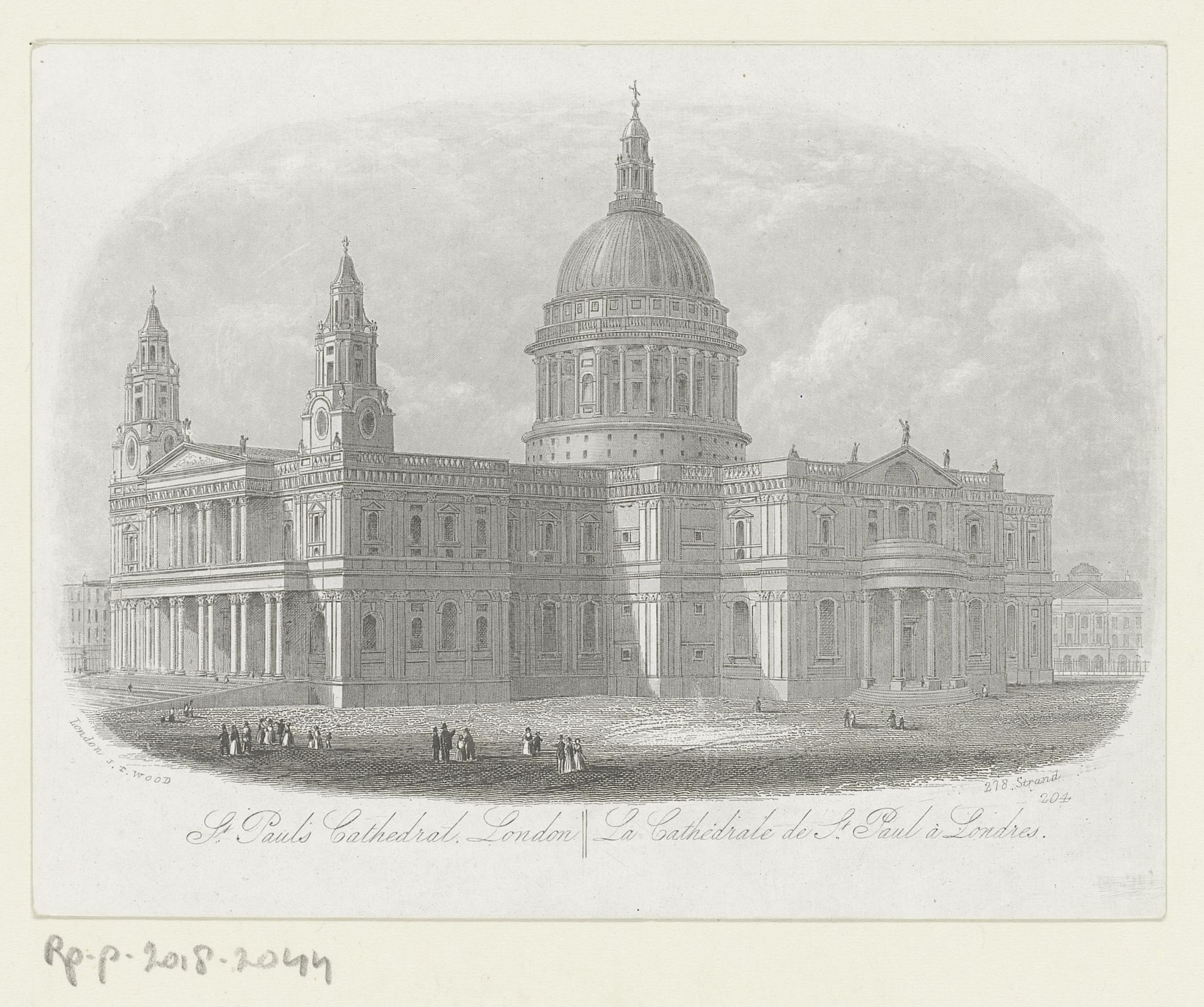 Gezicht op St Paul's Cathedral, te Londen by Anonymous