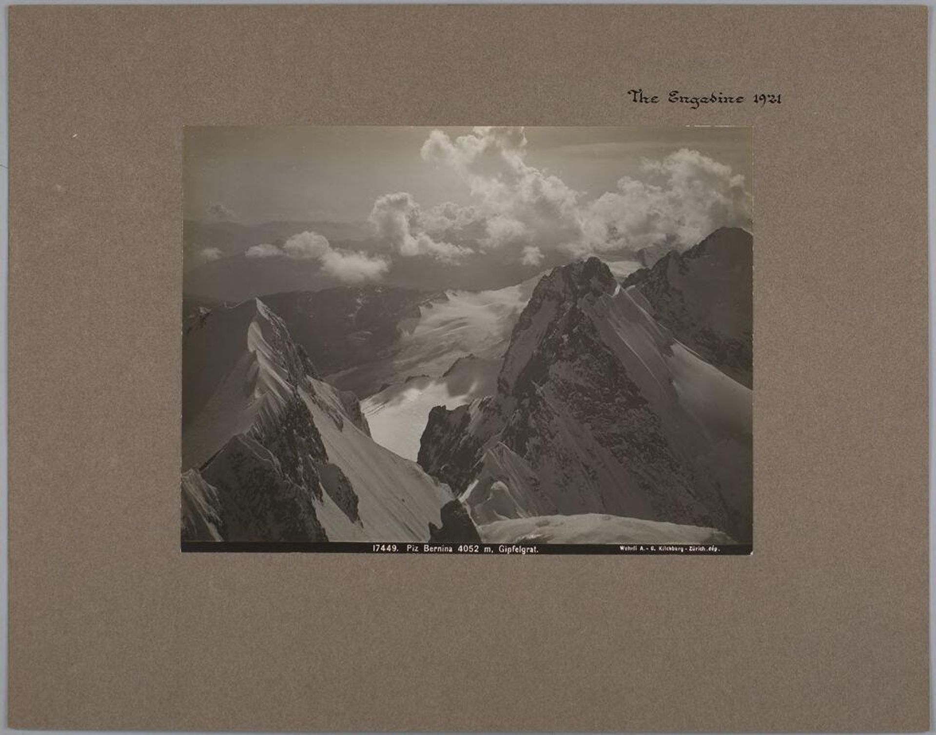 Piz Bernina, 4052 m, Gipfelgrat., The Engadine by A. G. Wehrli