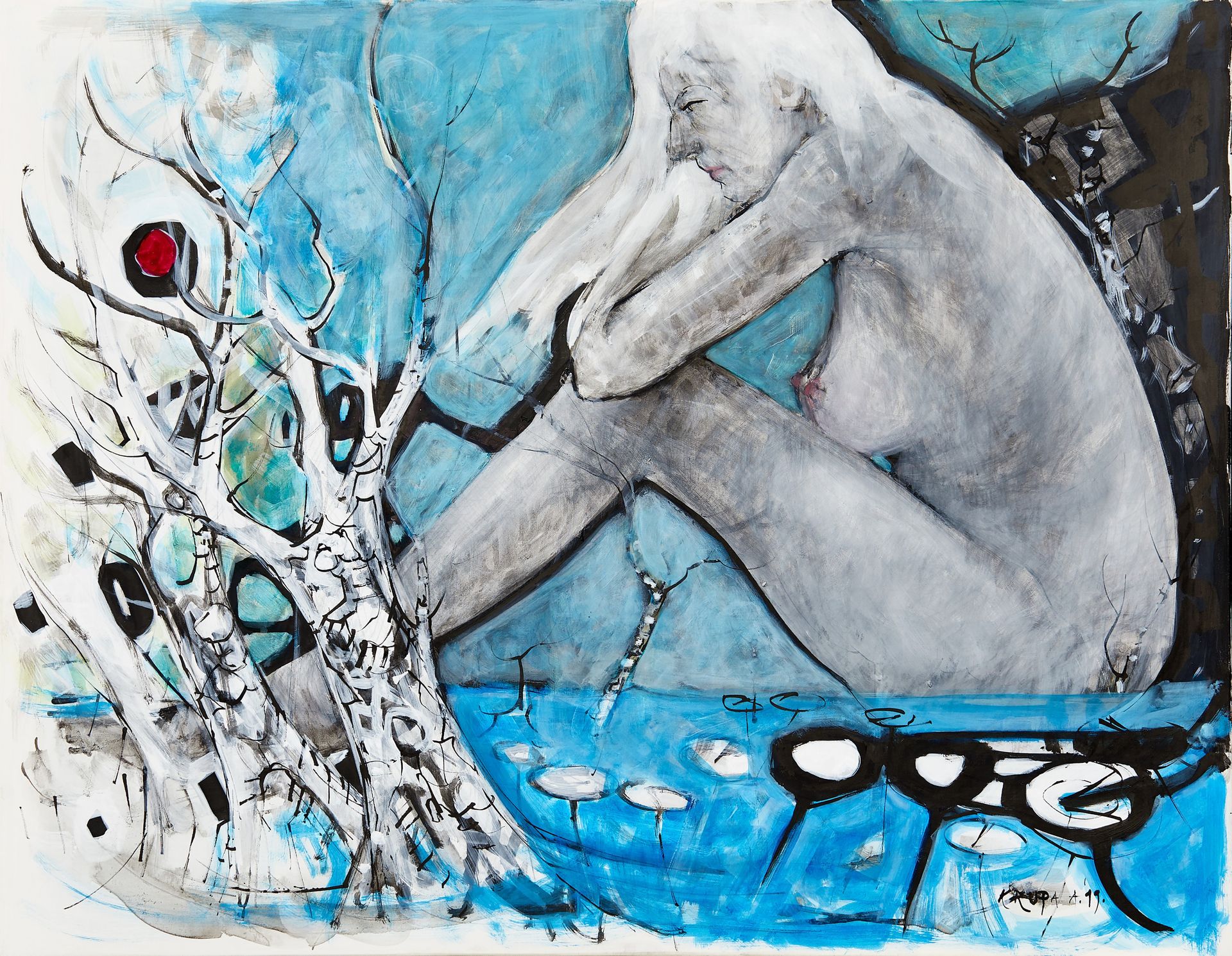 Contemplation in the neighboring universe by Alfred Freddy Krupa