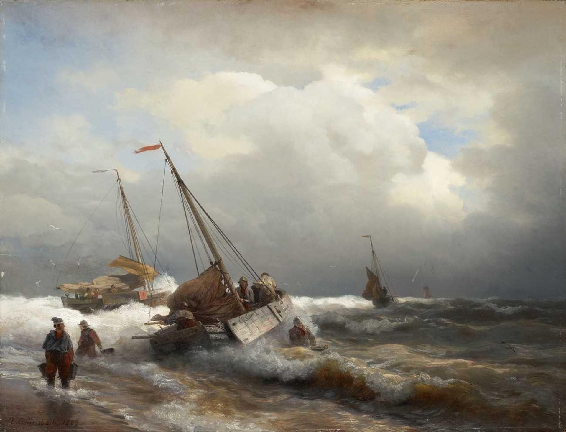 Seascape by Andreas Achenbach