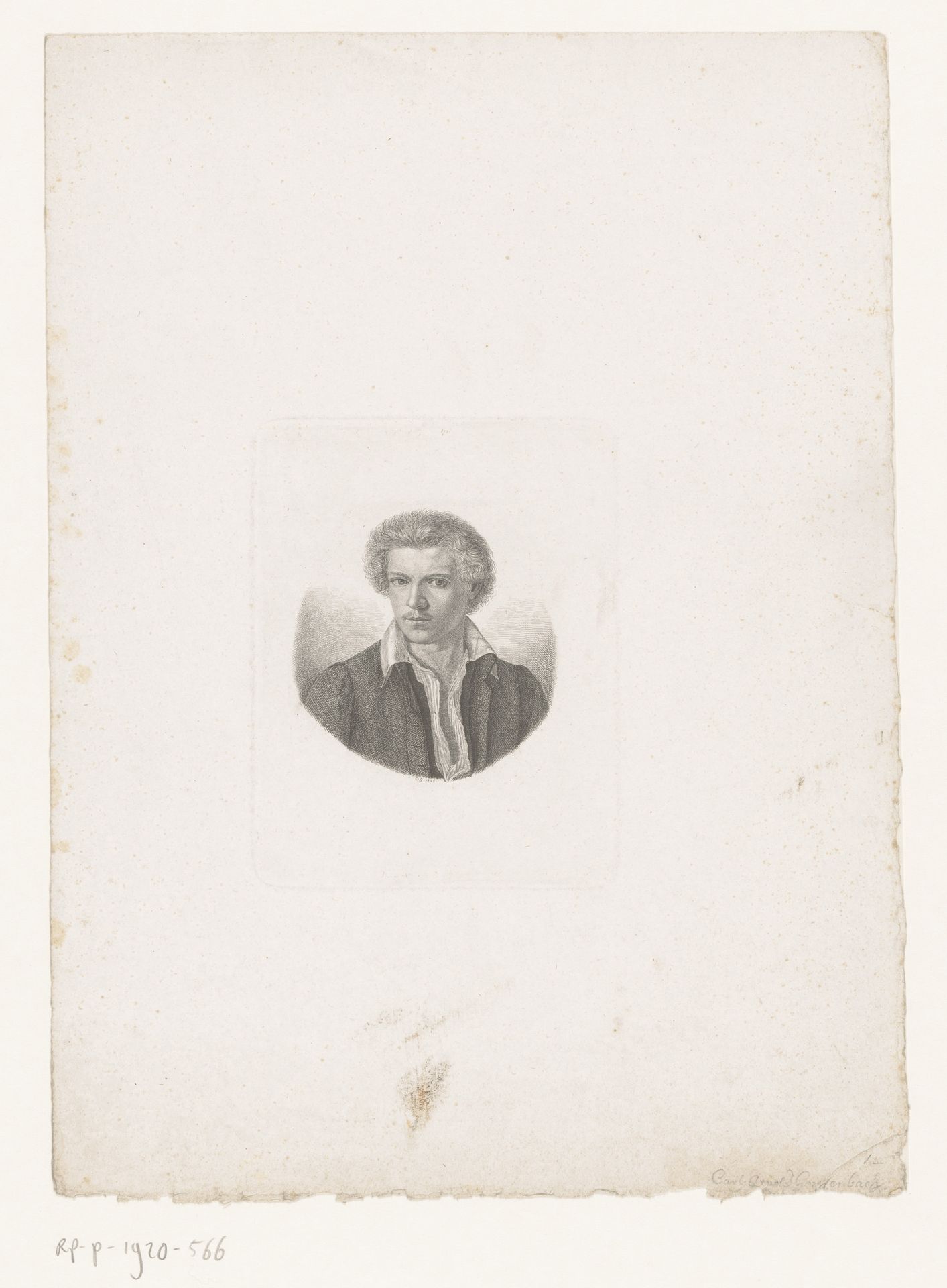 Portret van een onbekende man by Monogrammist CG